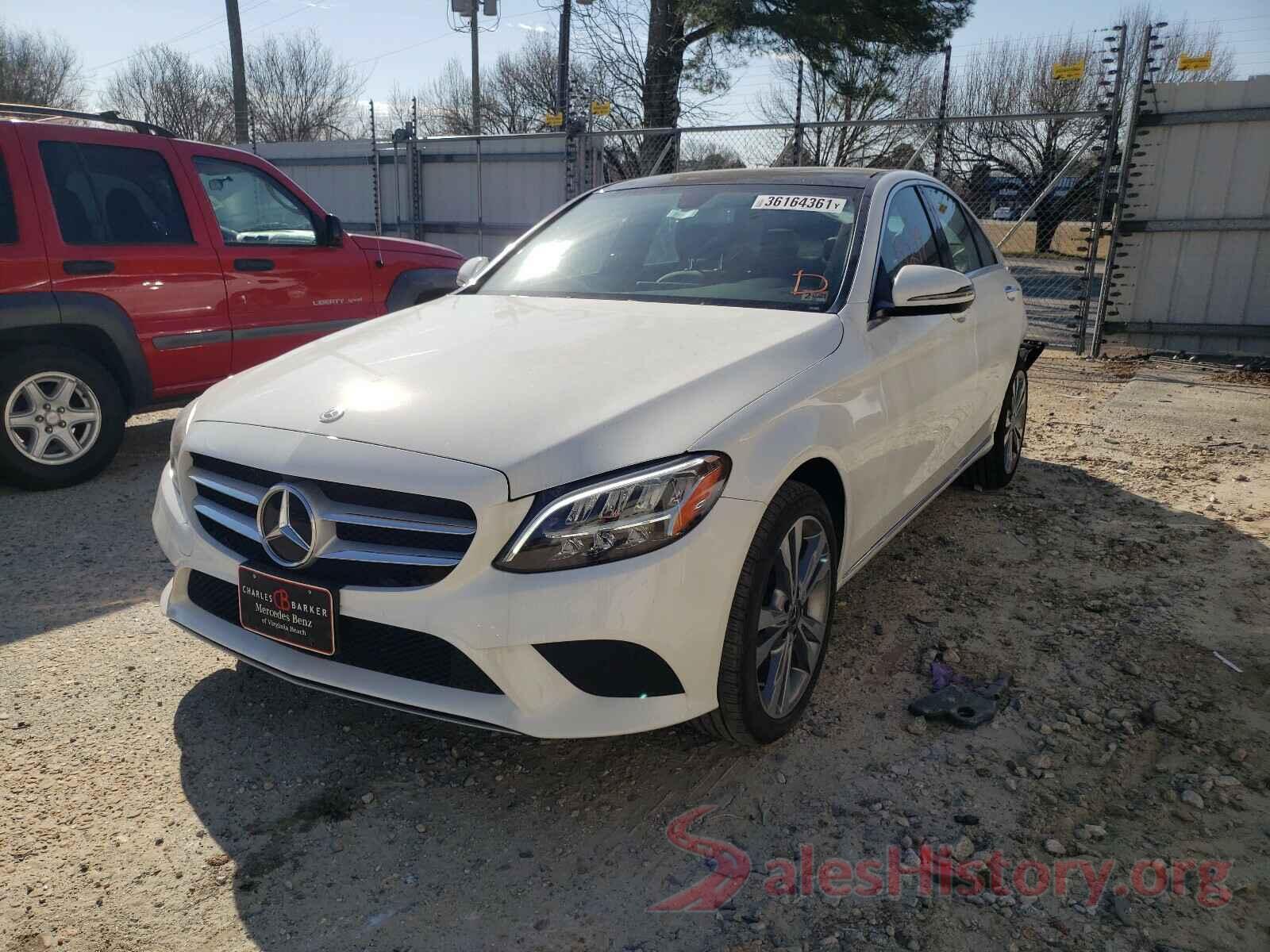 55SWF8EB5KU300315 2019 MERCEDES-BENZ C CLASS