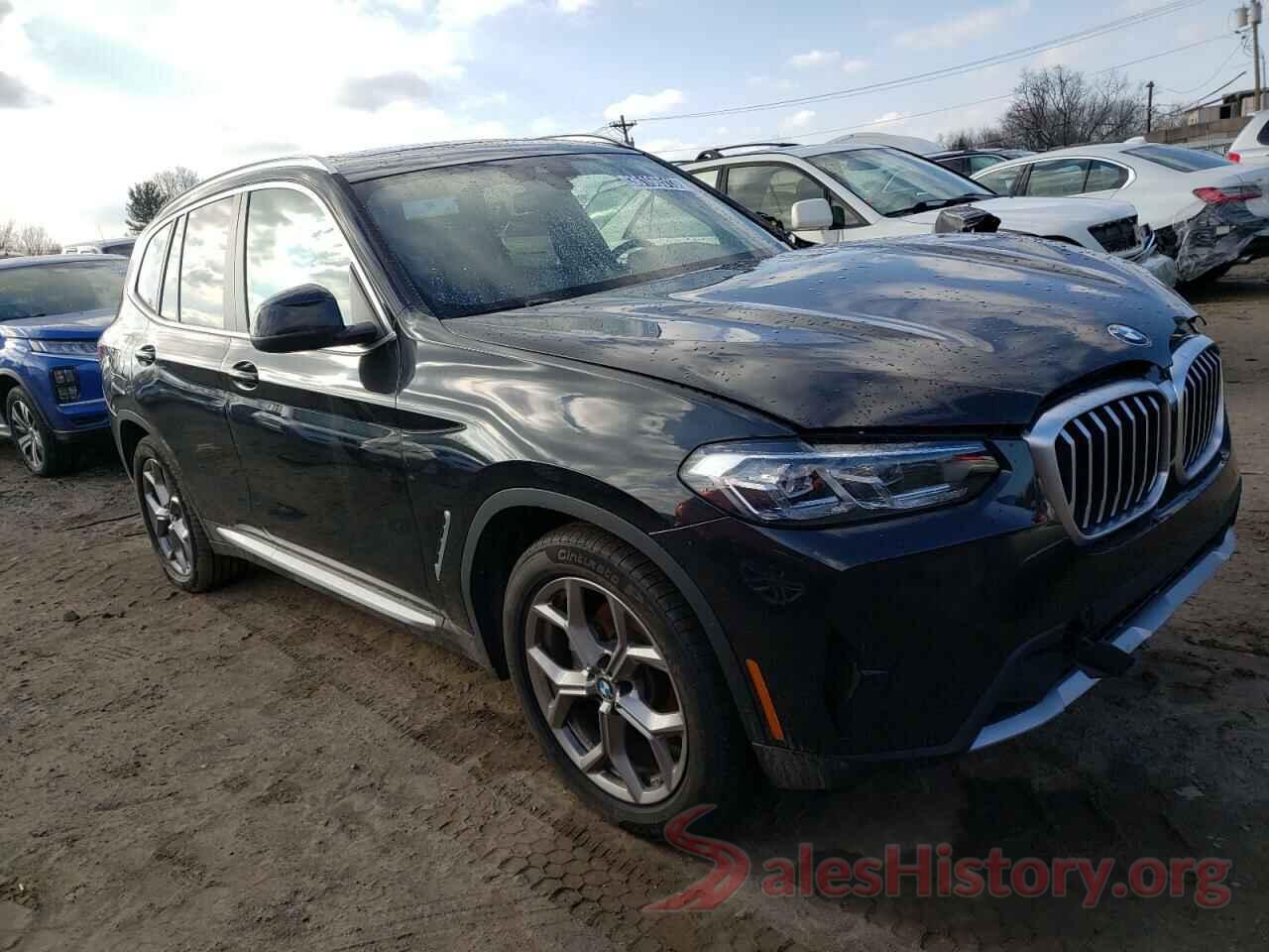 5UX43DP04N9N17261 2022 BMW X3