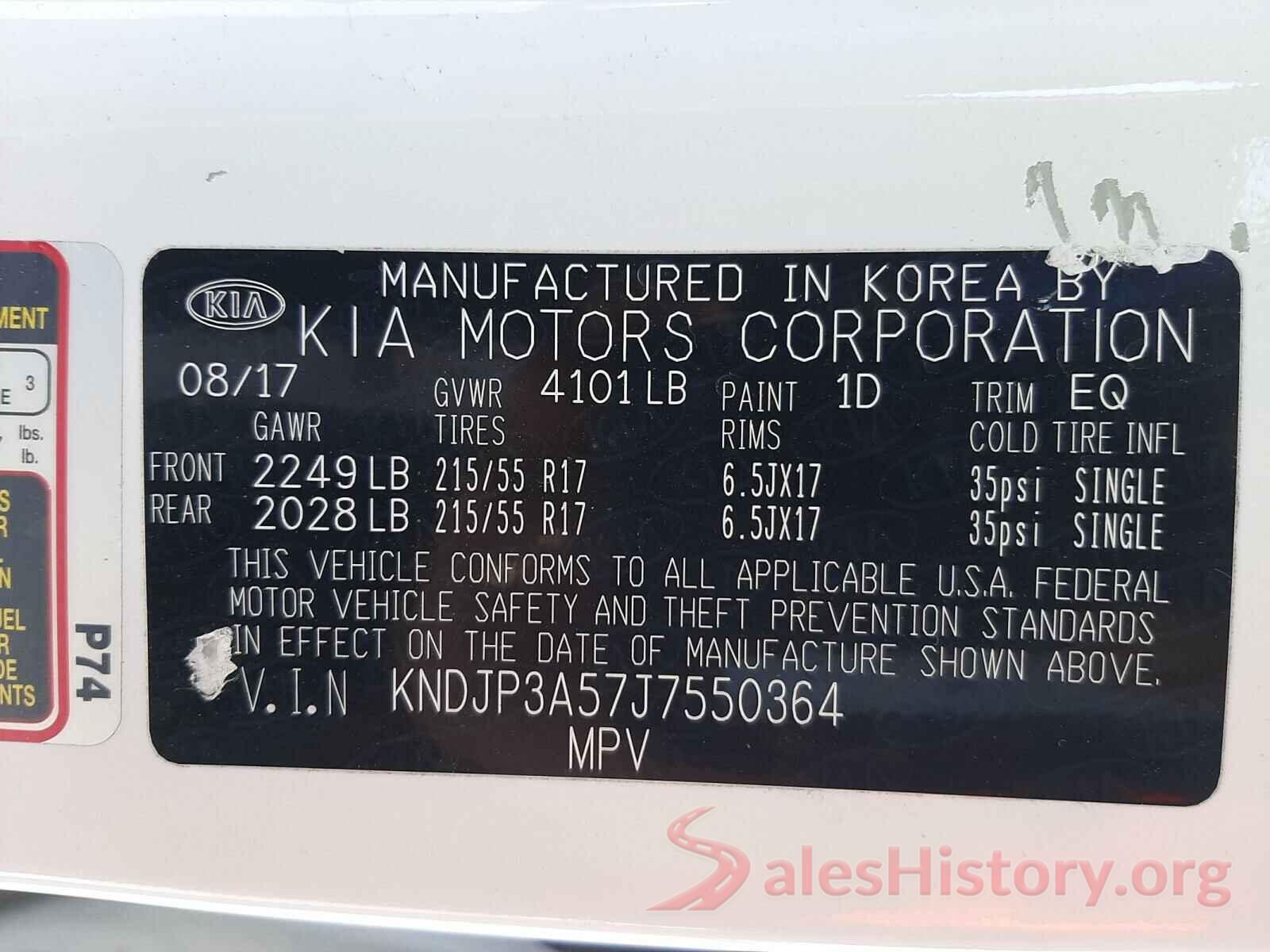 KNDJP3A57J7550364 2018 KIA SOUL