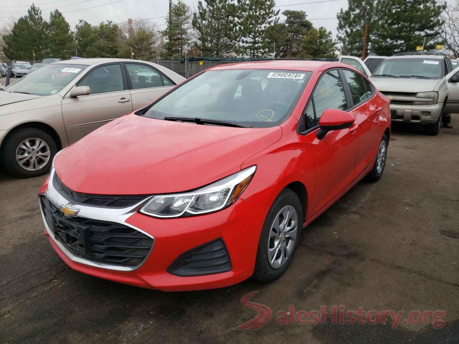 1G1BJ5SM0K7102565 2019 CHEVROLET CRUZE