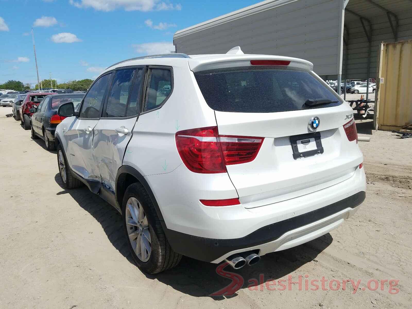 5UXWZ7C35H0X41950 2017 BMW X3