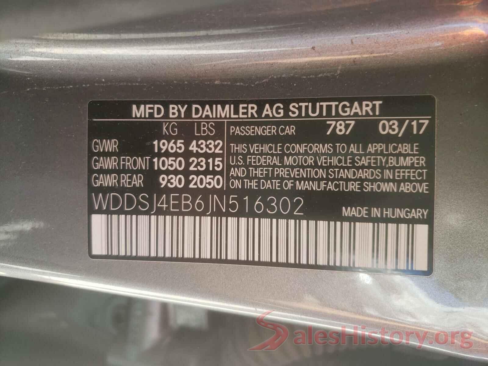 WDDSJ4EB6JN516302 2018 MERCEDES-BENZ C CLASS