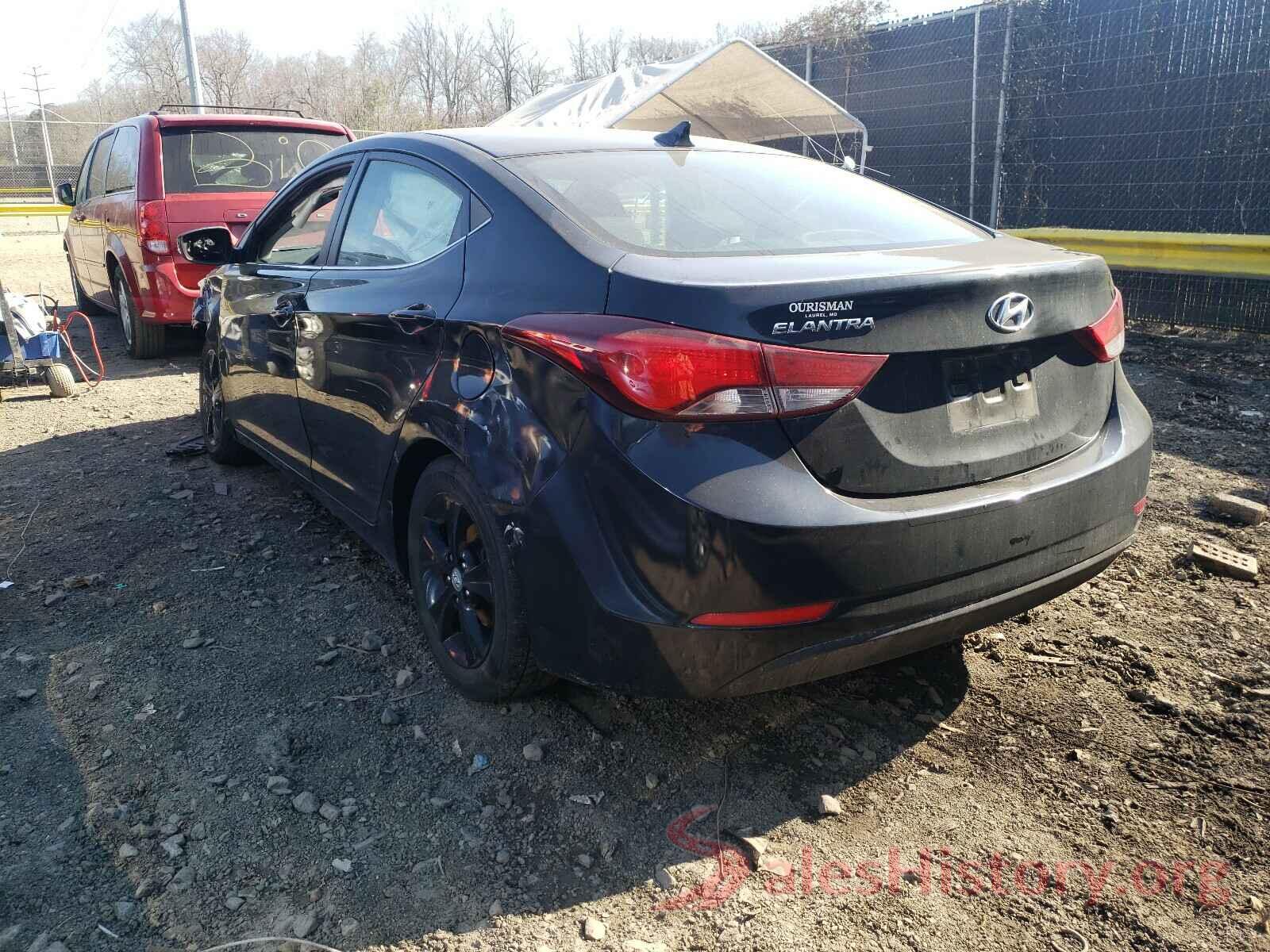 KMHDH4AEXGU485063 2016 HYUNDAI ELANTRA