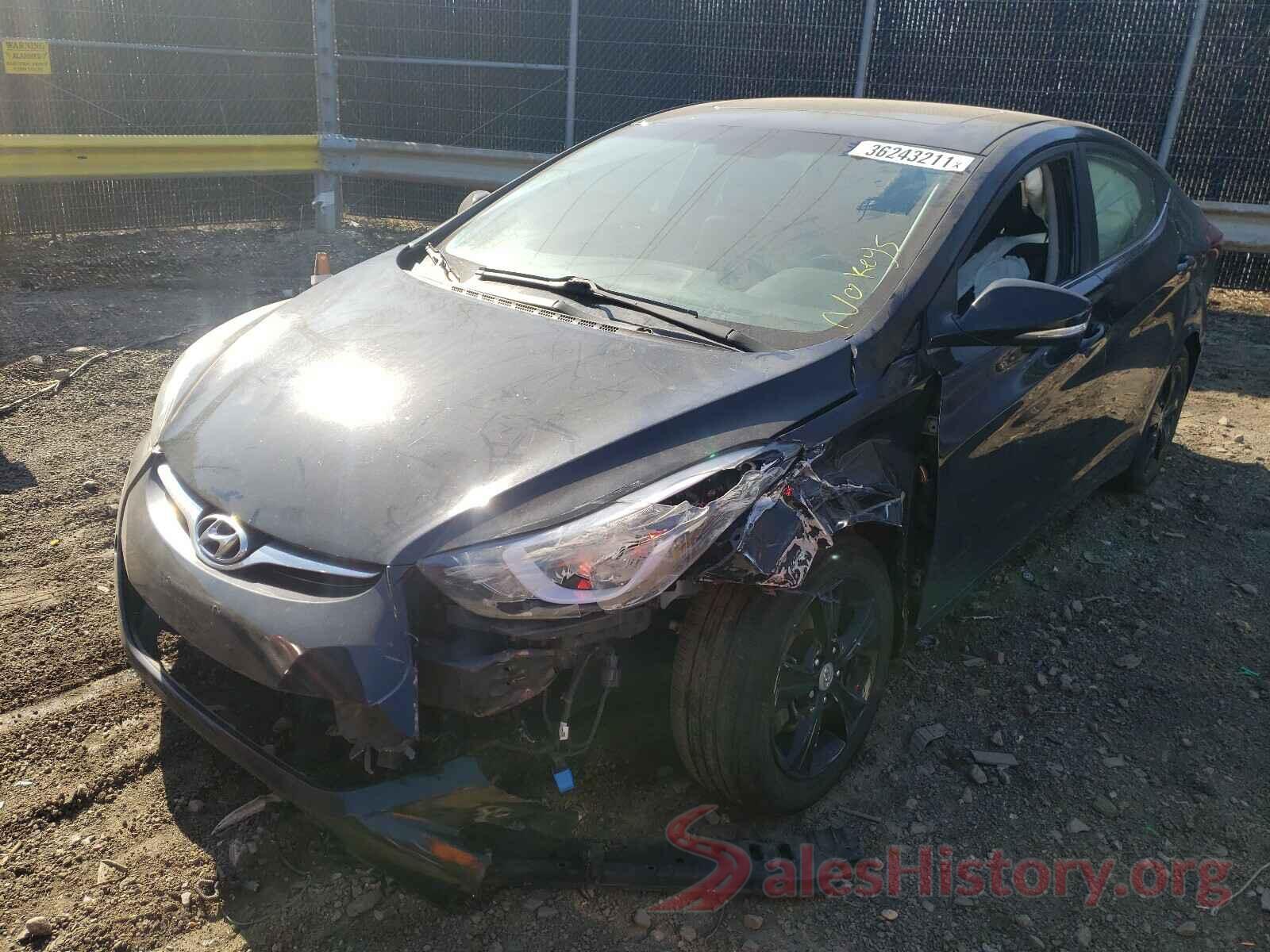 KMHDH4AEXGU485063 2016 HYUNDAI ELANTRA