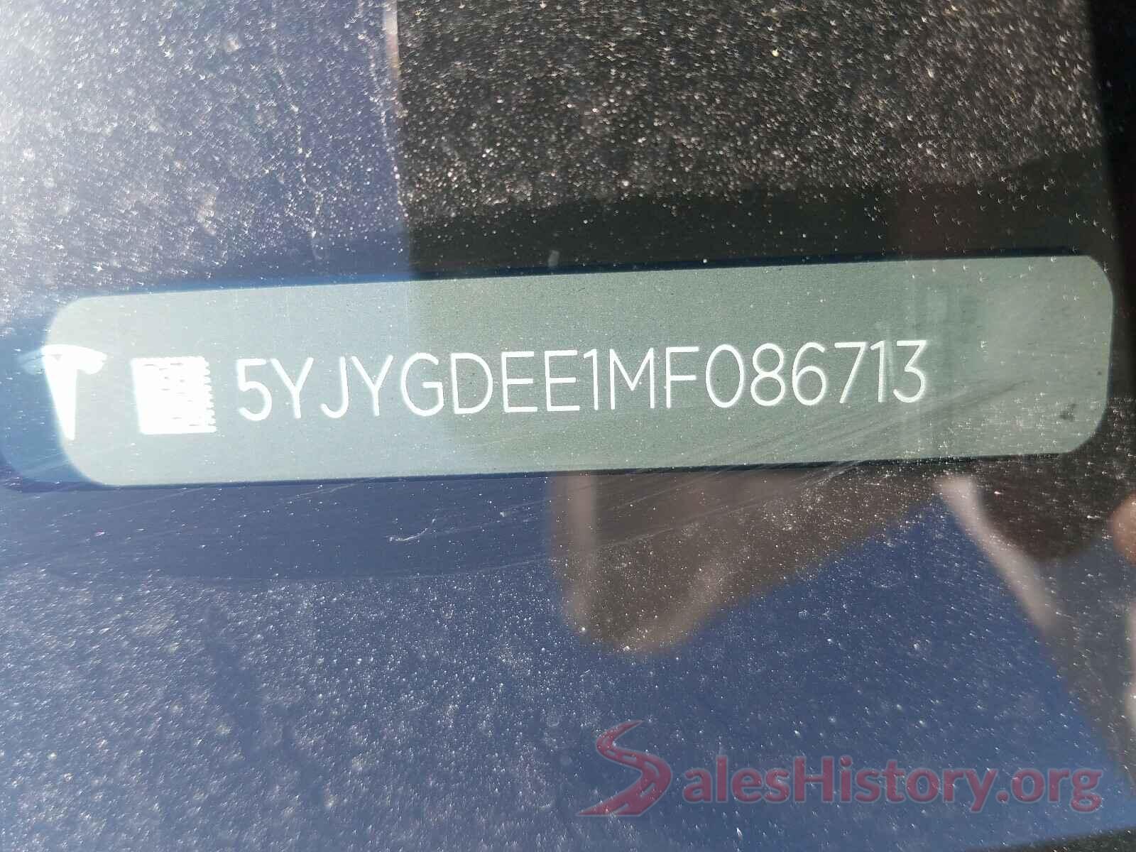 5YJYGDEE1MF086713 2021 TESLA MODEL Y