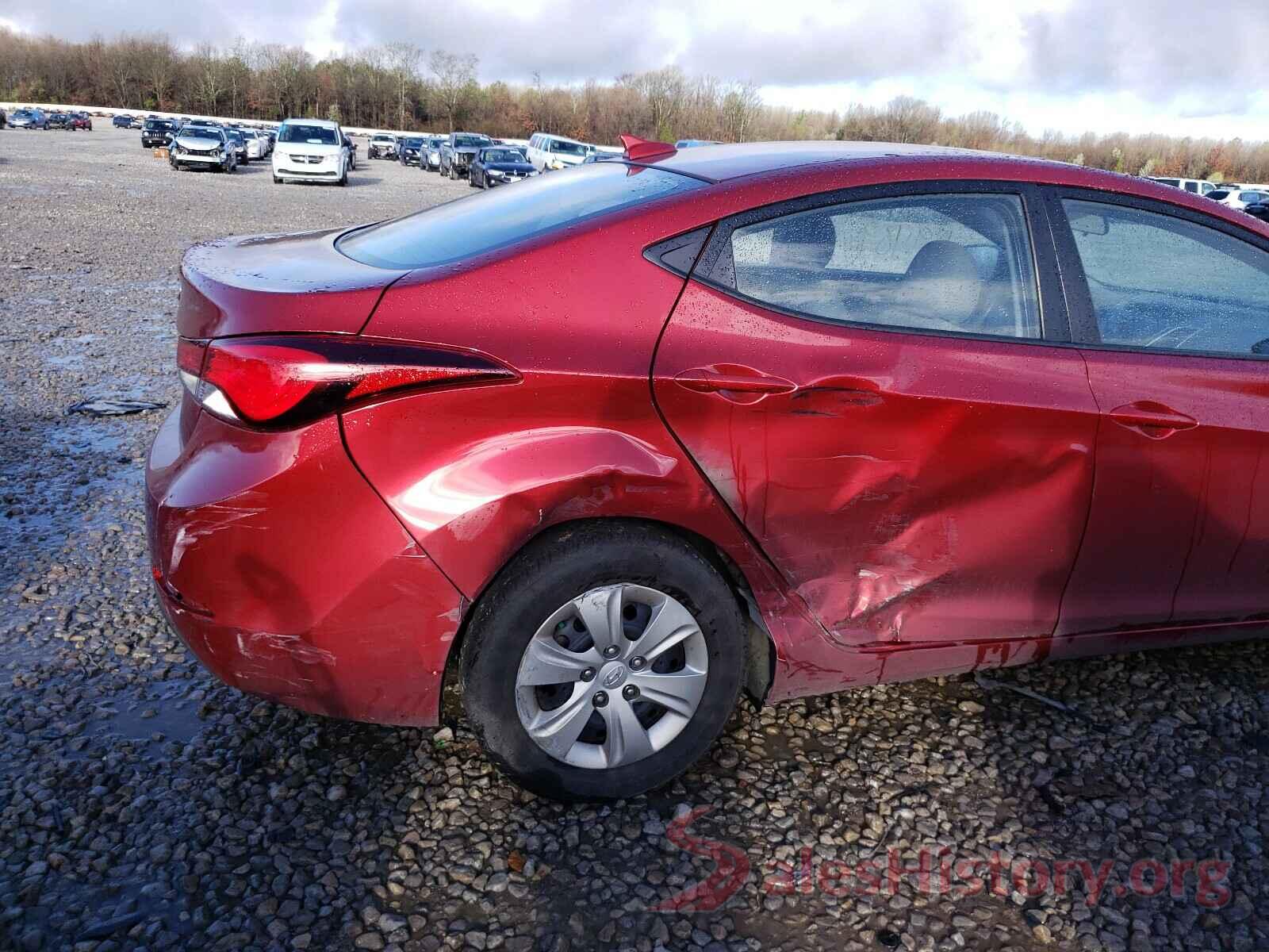 5NPDH4AE4GH754916 2016 HYUNDAI ELANTRA