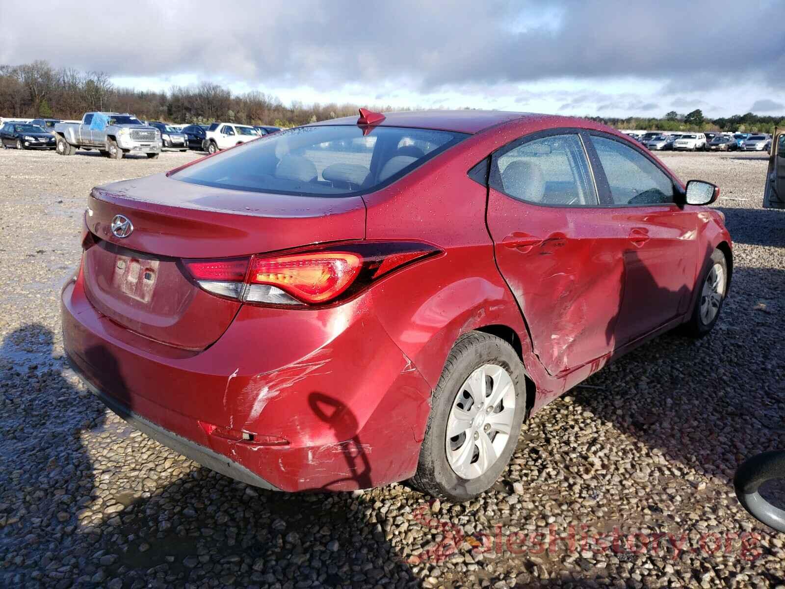 5NPDH4AE4GH754916 2016 HYUNDAI ELANTRA