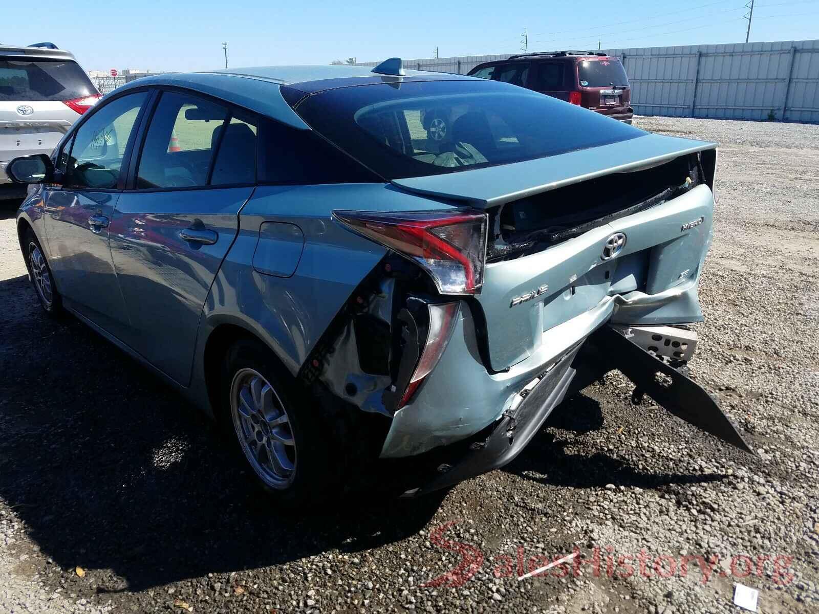 JTDKARFU1G3526571 2016 TOYOTA PRIUS