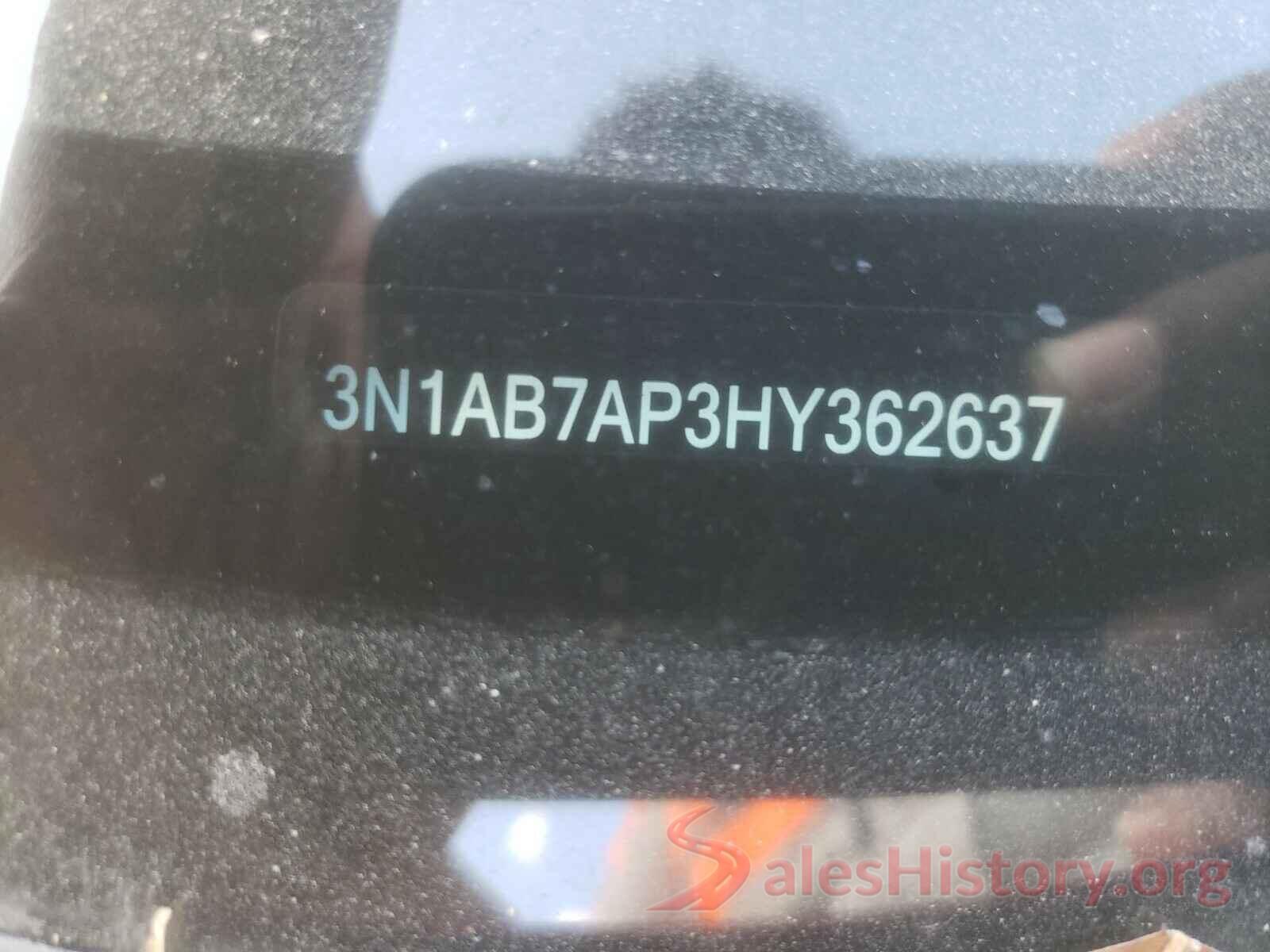 3N1AB7AP3HY362637 2017 NISSAN SENTRA