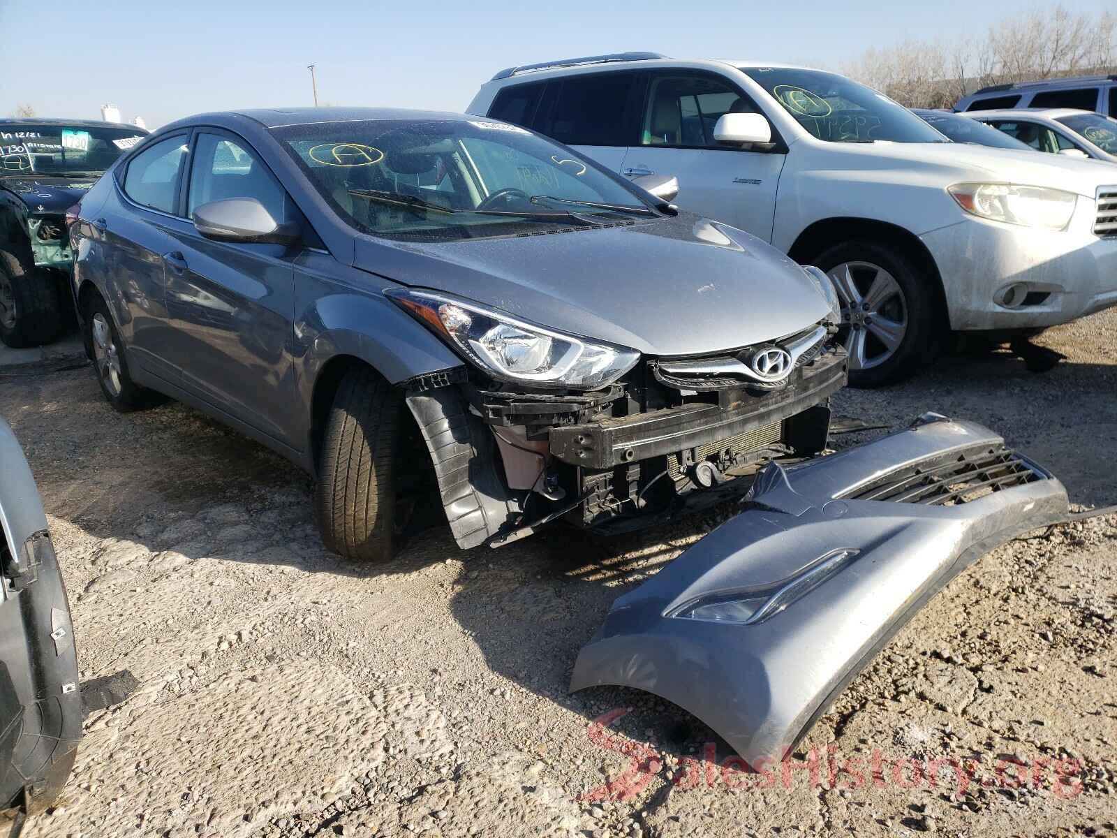 KMHDH4AE9GU557077 2016 HYUNDAI ELANTRA