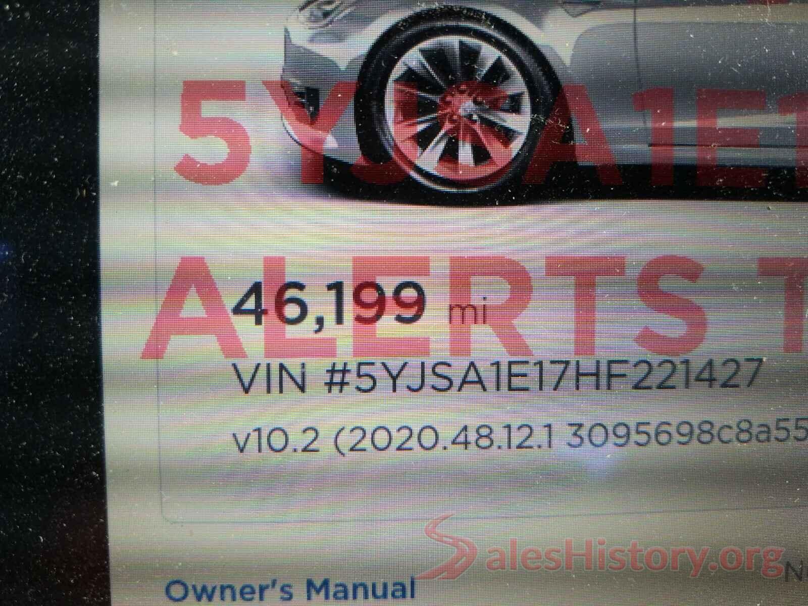 5YJSA1E17HF221427 2017 TESLA MODEL S