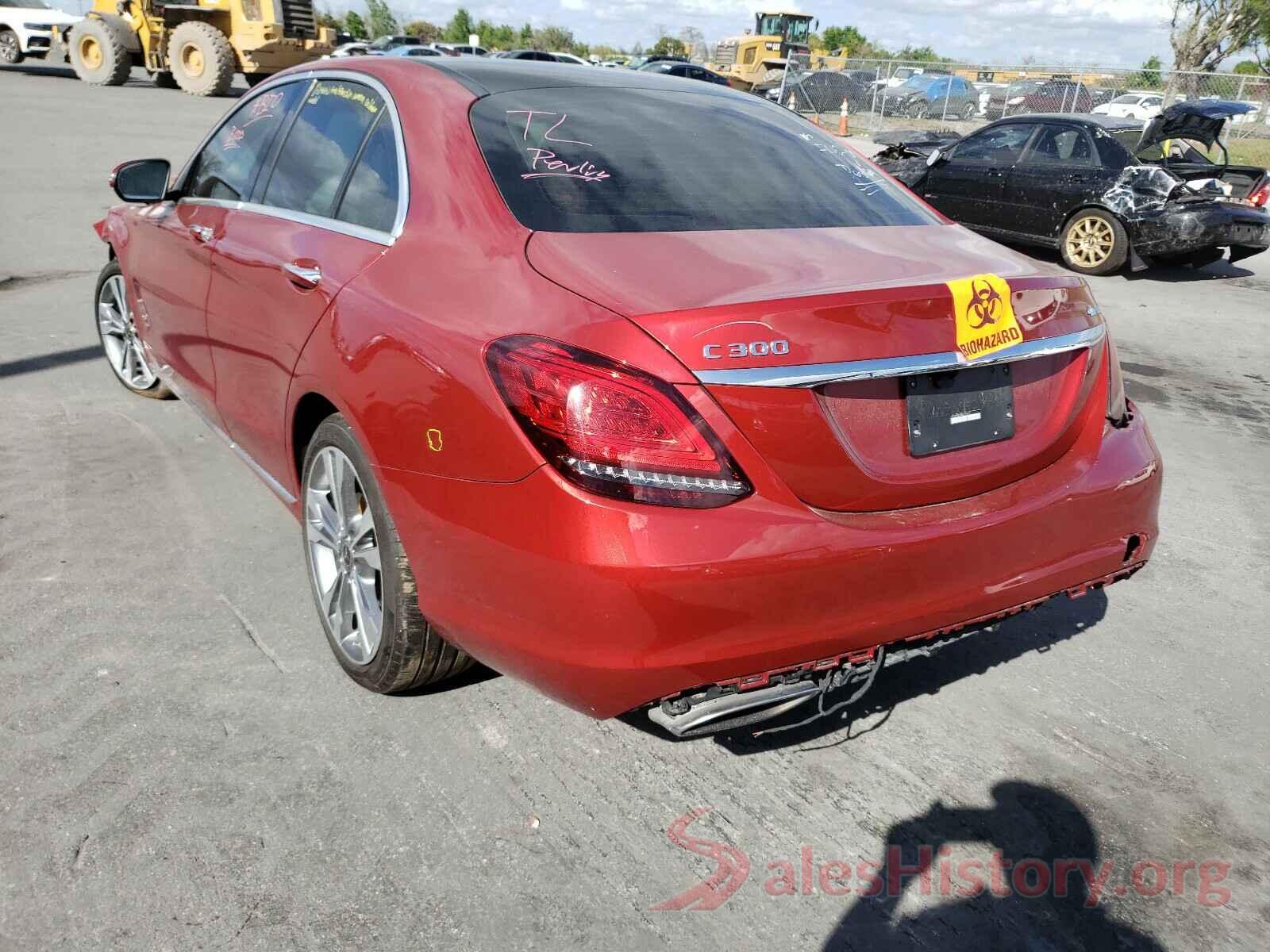 55SWF8EB4KU291011 2019 MERCEDES-BENZ C CLASS