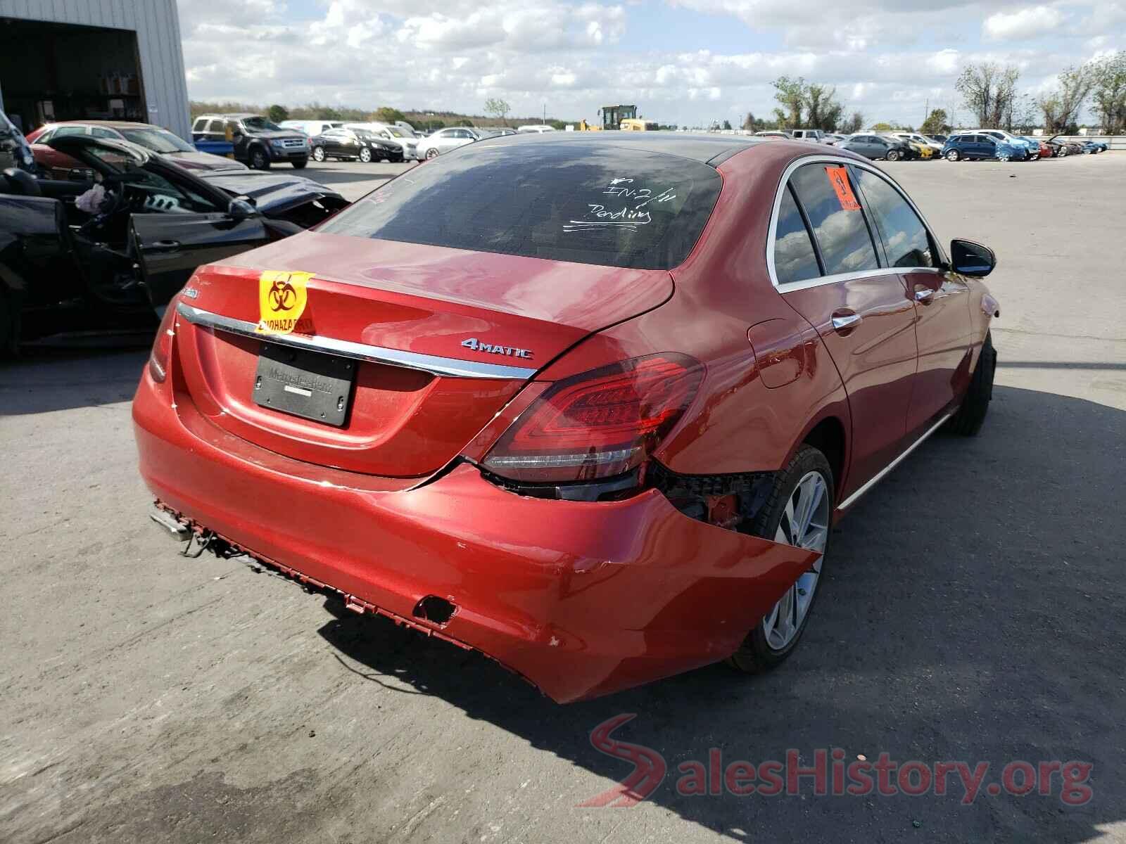 55SWF8EB4KU291011 2019 MERCEDES-BENZ C CLASS