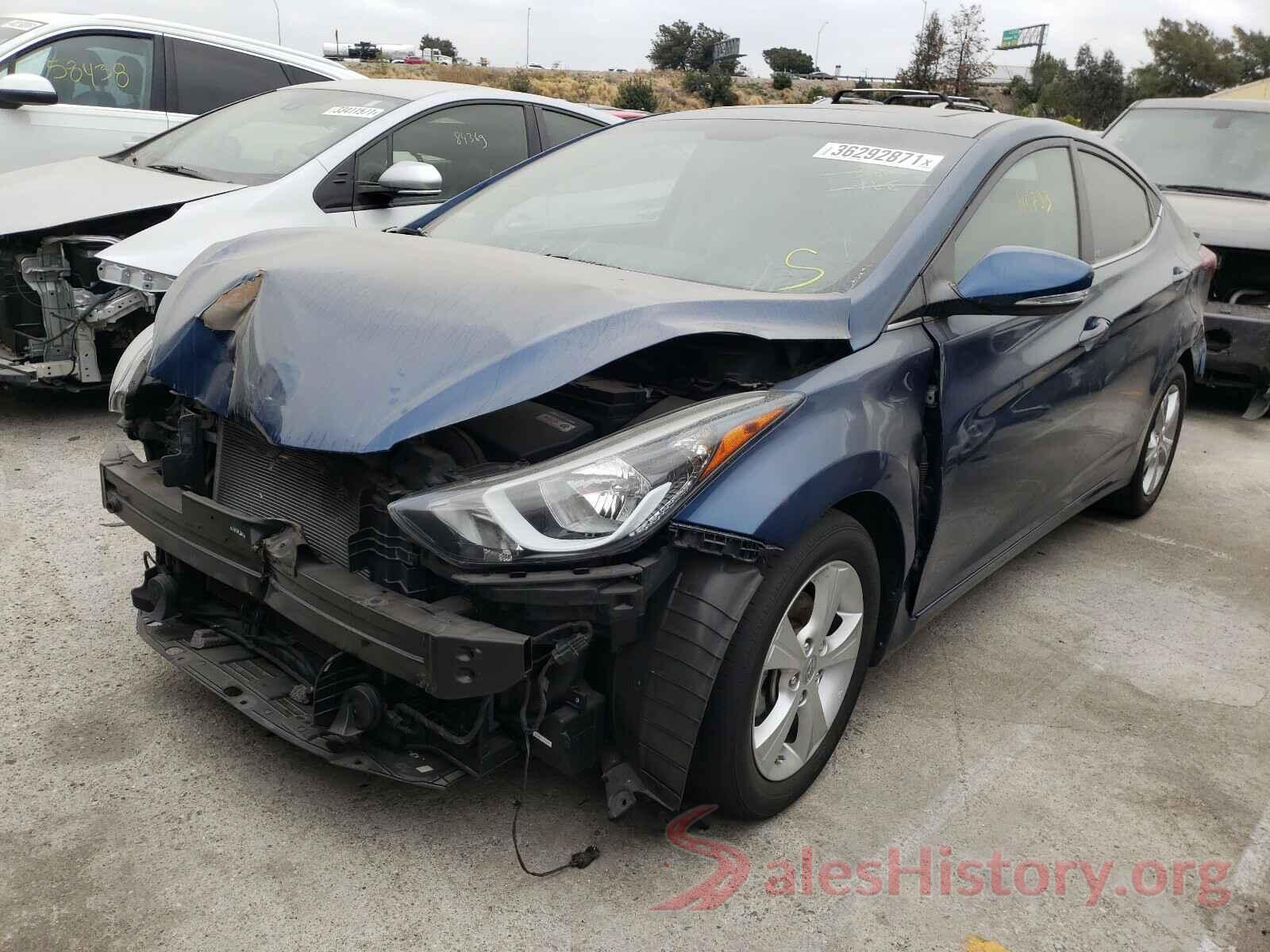 KMHDH4AE7GU623013 2016 HYUNDAI ELANTRA