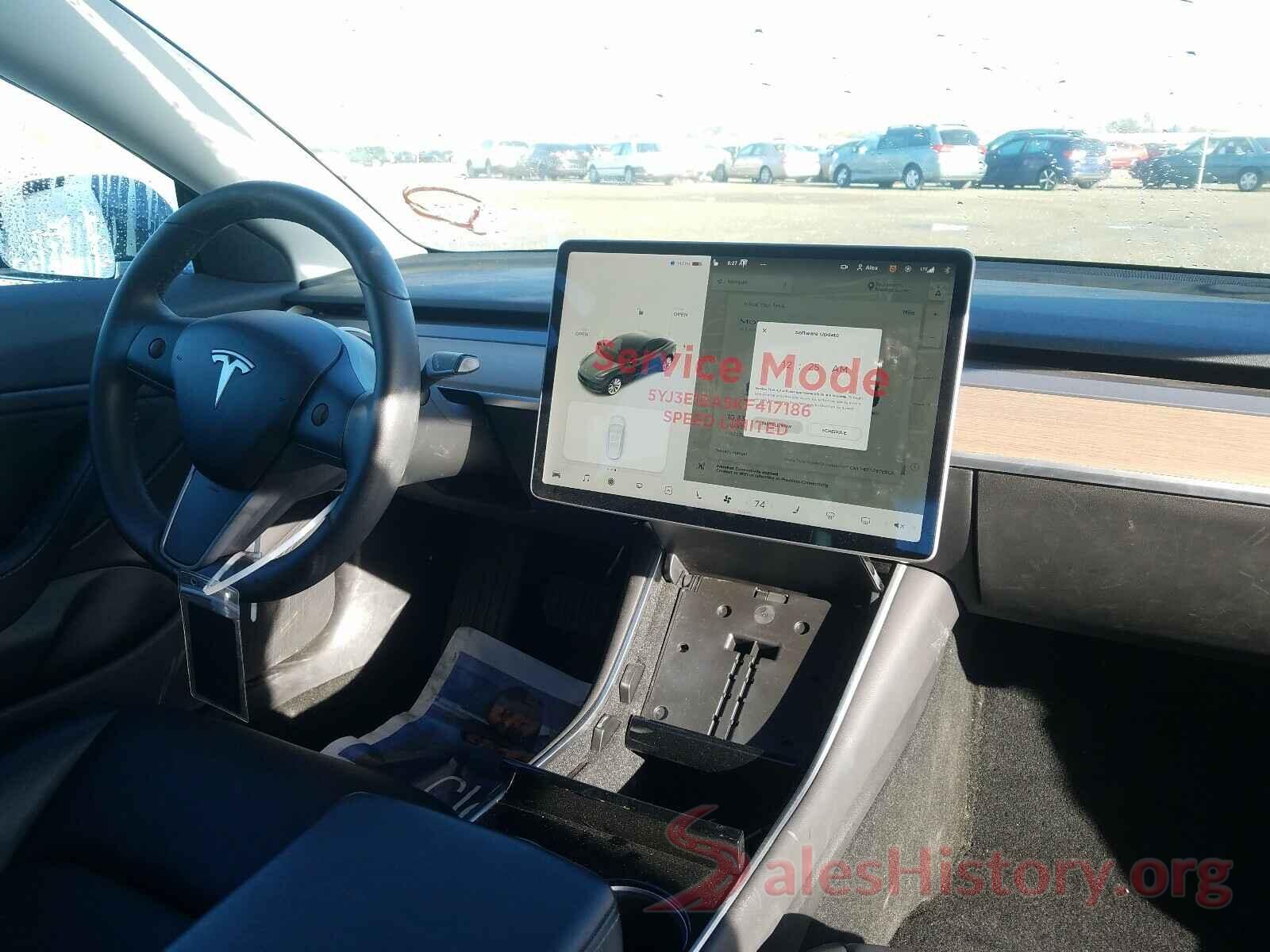 5YJ3E1EA5KF417186 2019 TESLA MODEL 3