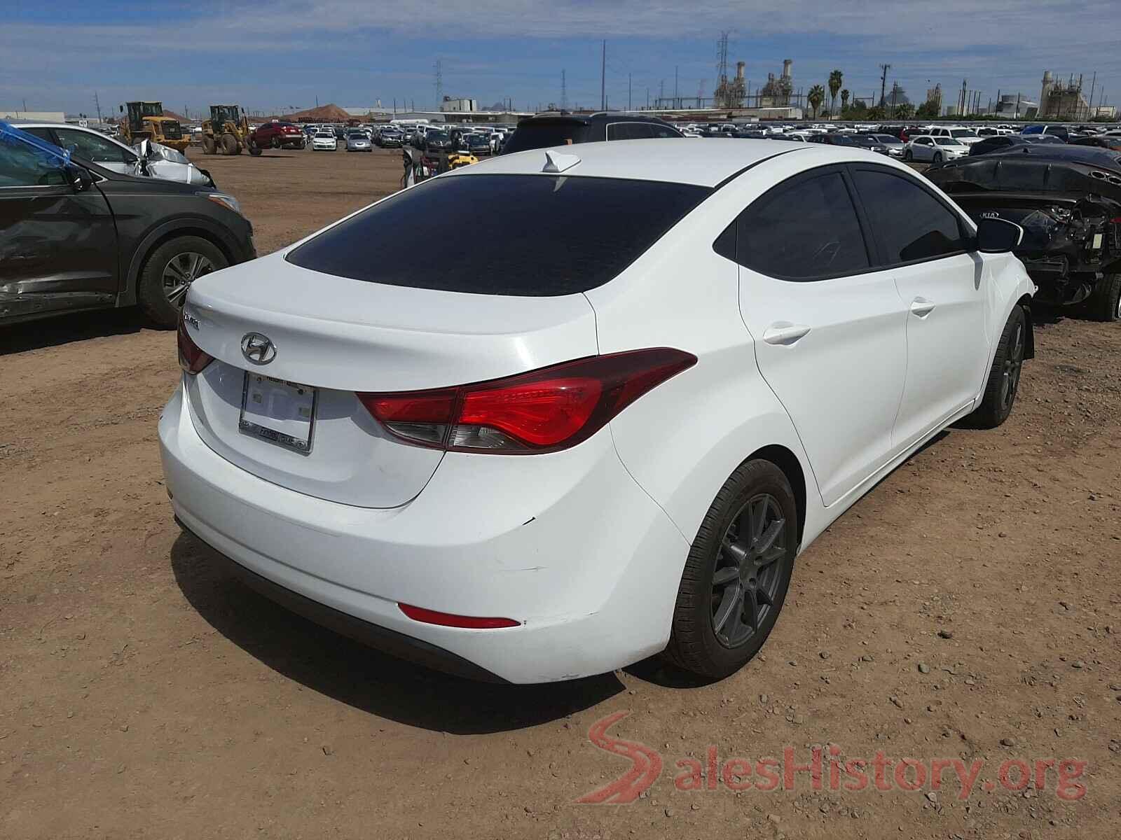 5NPDH4AE1GH666969 2016 HYUNDAI ELANTRA