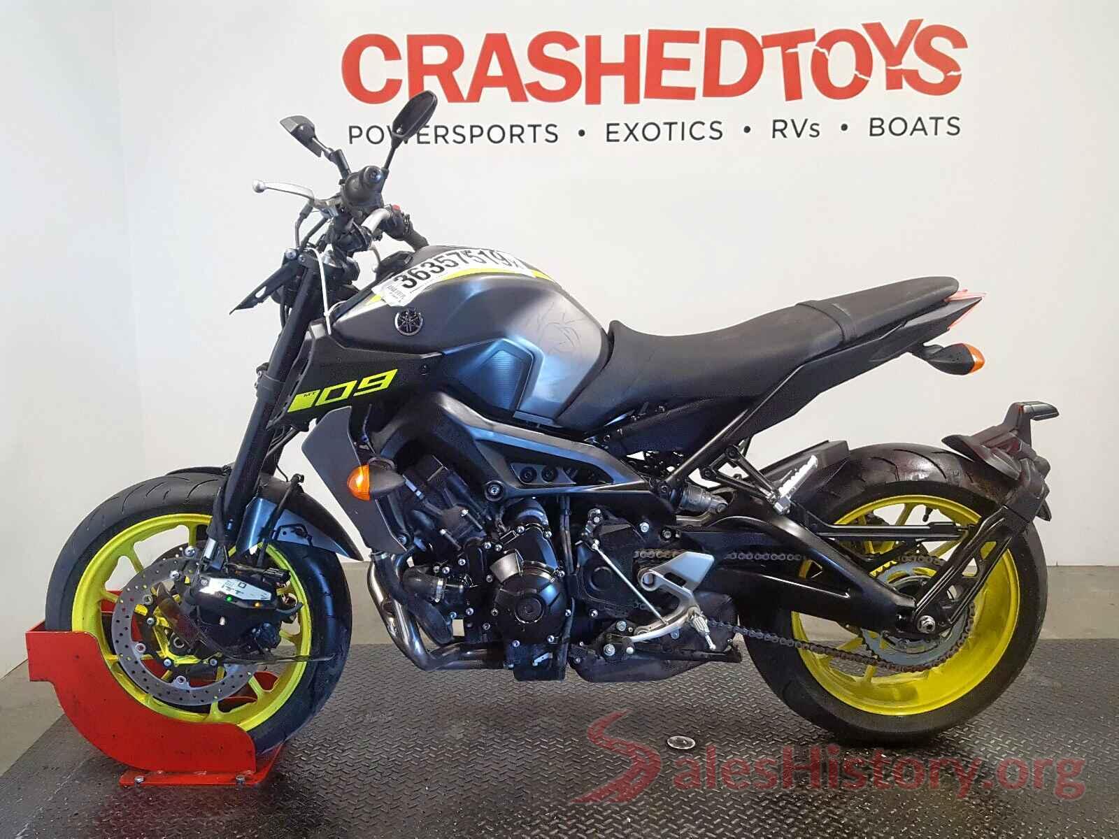 JYARN53E9JA003788 2018 YAMAHA MT09