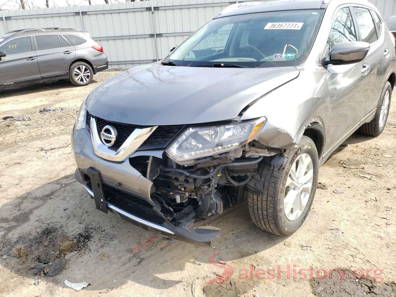 KNMAT2MV7GP627552 2016 NISSAN ROGUE