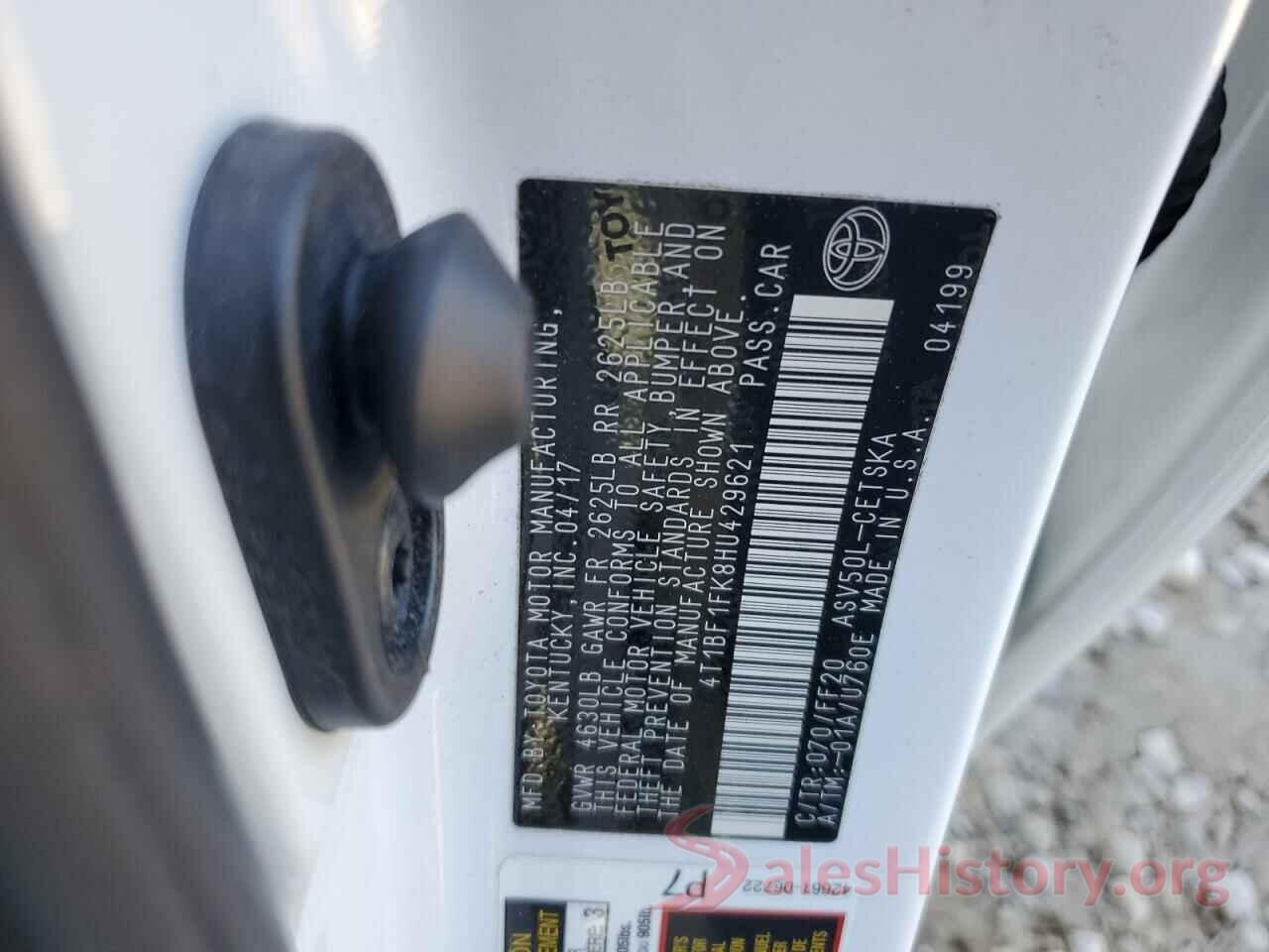 4T1BF1FK8HU429621 2017 TOYOTA CAMRY