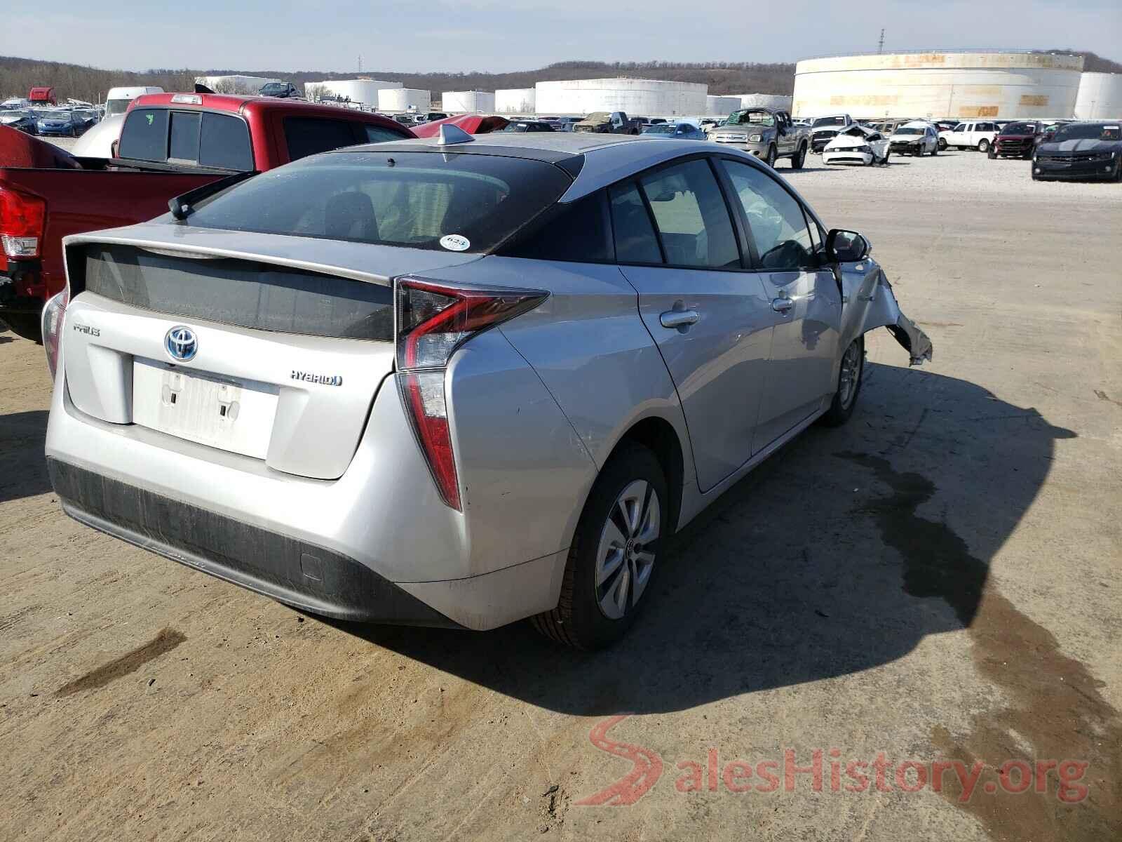 JTDKARFU5G3508154 2016 TOYOTA PRIUS