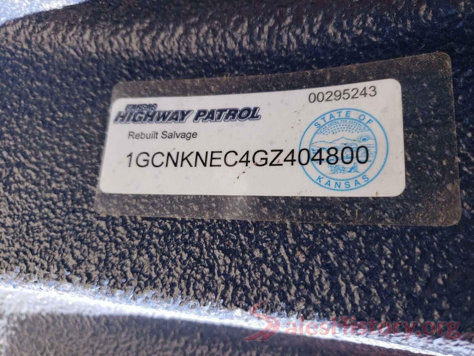 1GCNKNEC4GZ404800 2016 CHEVROLET SILVERADO