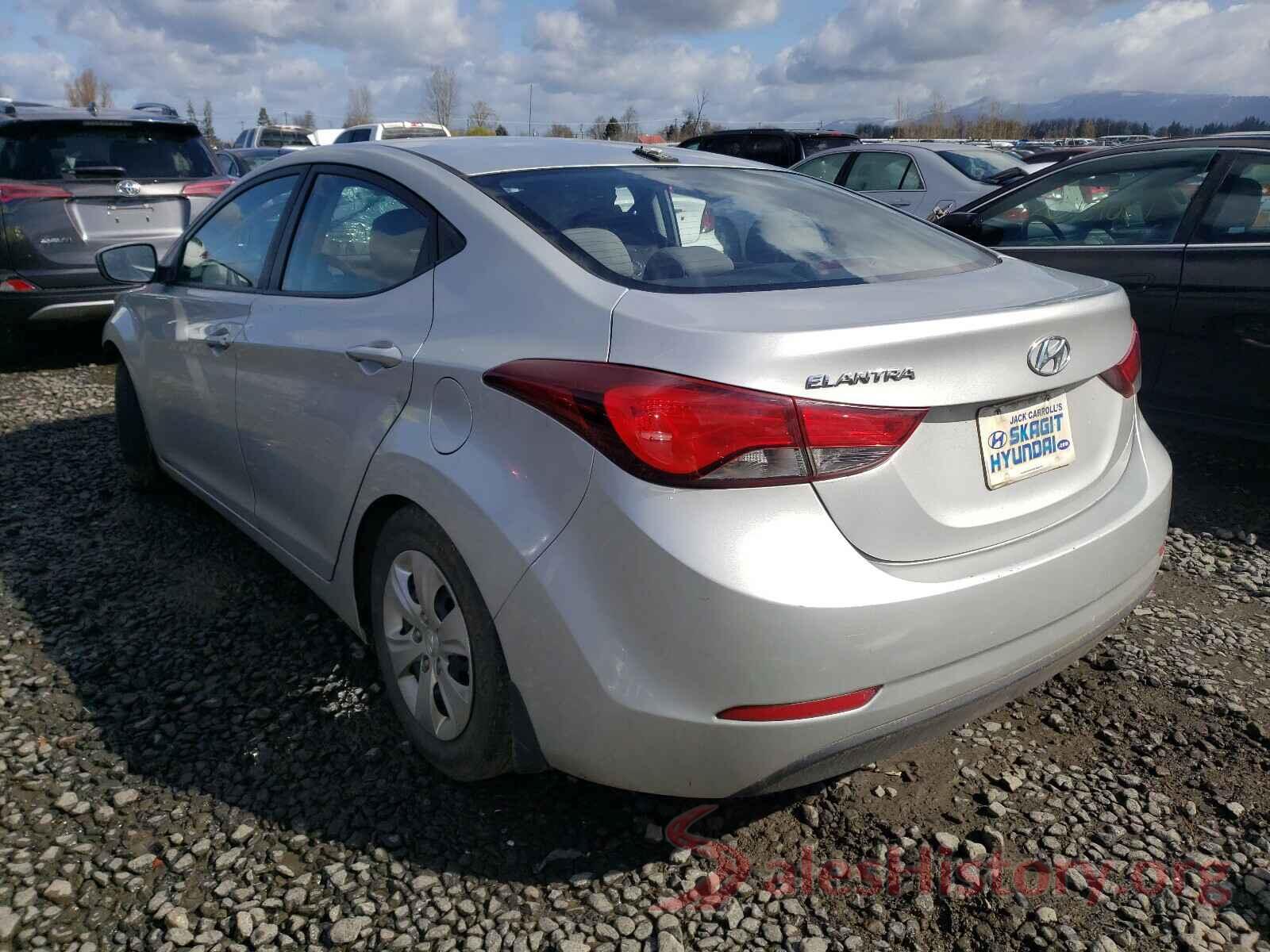 5NPDH4AE2GH667029 2016 HYUNDAI ELANTRA