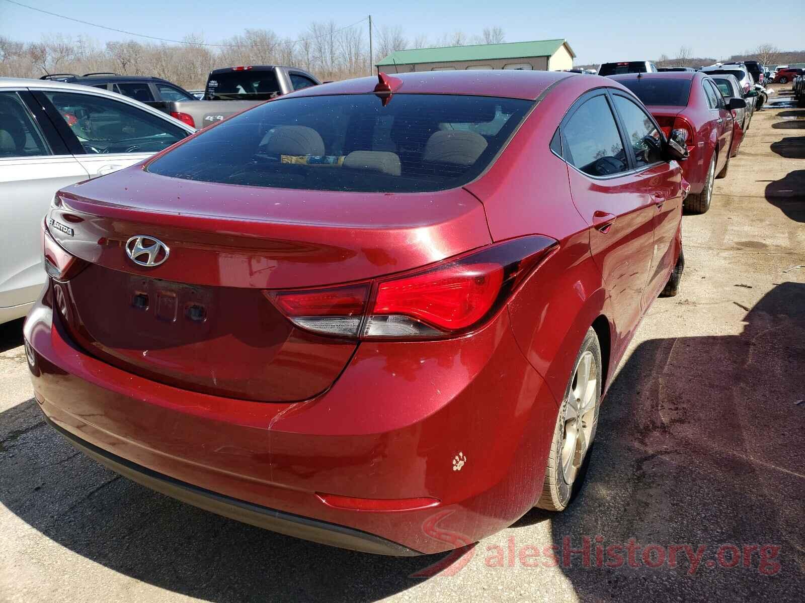 5NPDH4AE0GH672777 2016 HYUNDAI ELANTRA