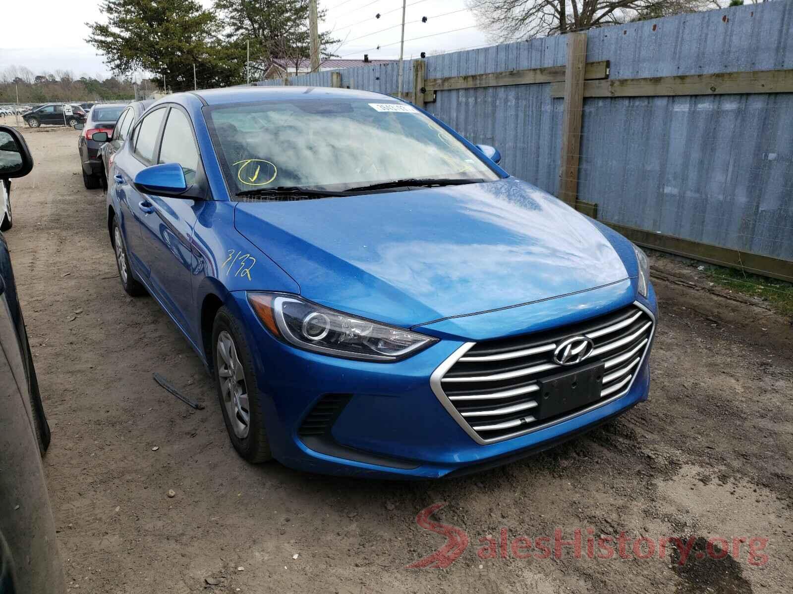 5NPD74LF1HH211176 2017 HYUNDAI ELANTRA