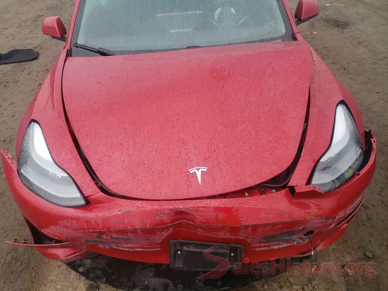 5YJ3E1EB8NF192405 2022 TESLA MODEL 3