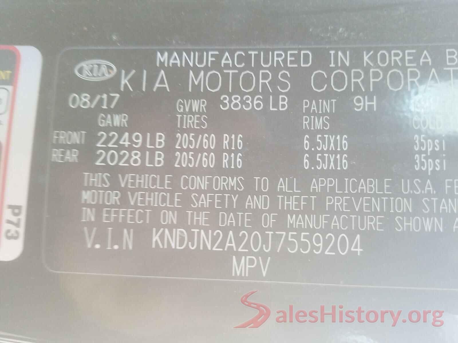 KNDJN2A20J7559204 2018 KIA SOUL