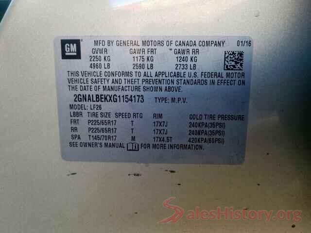 2GNALBEKXG1154173 2016 CHEVROLET EQUINOX