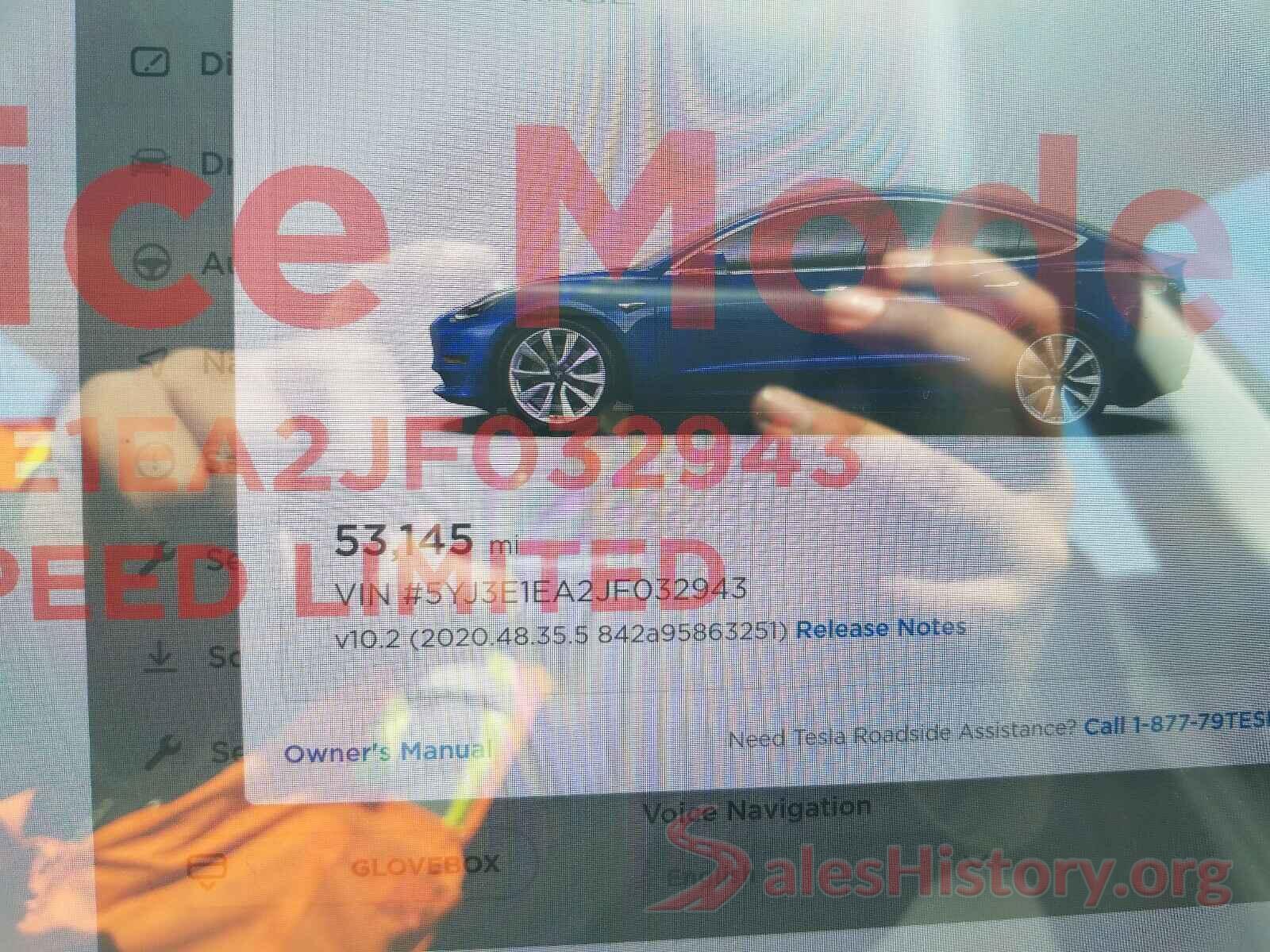 5YJ3E1EA2JF032943 2018 TESLA MODEL 3