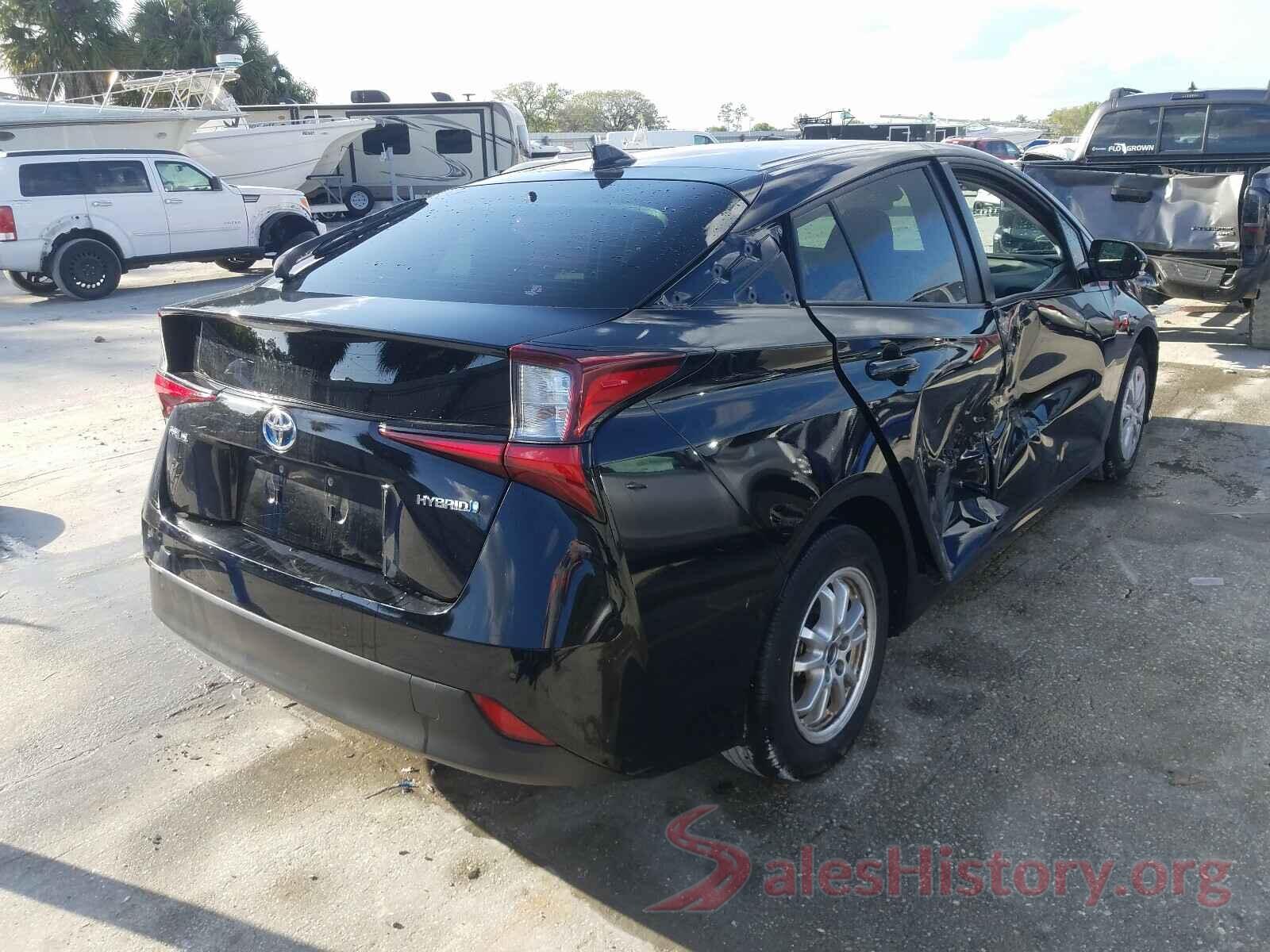 JTDKARFU6K3077235 2019 TOYOTA PRIUS