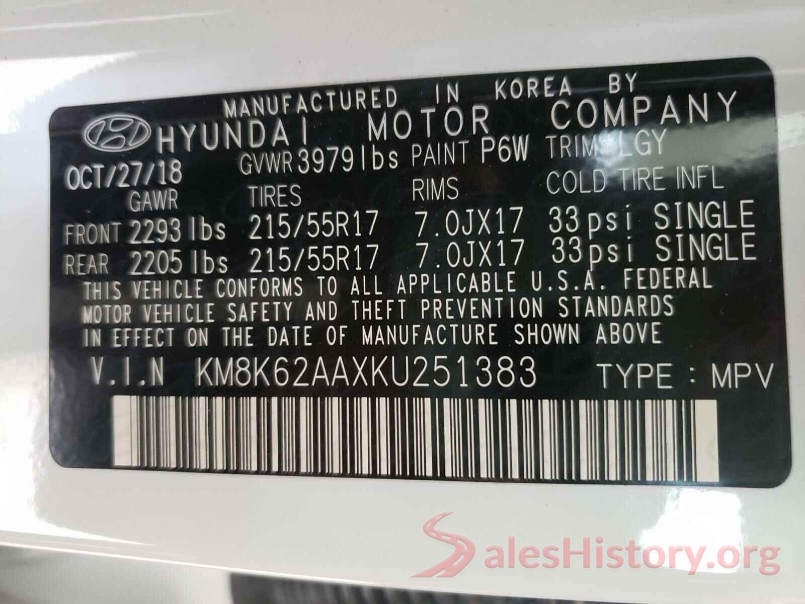 KM8K62AAXKU251383 2019 HYUNDAI KONA