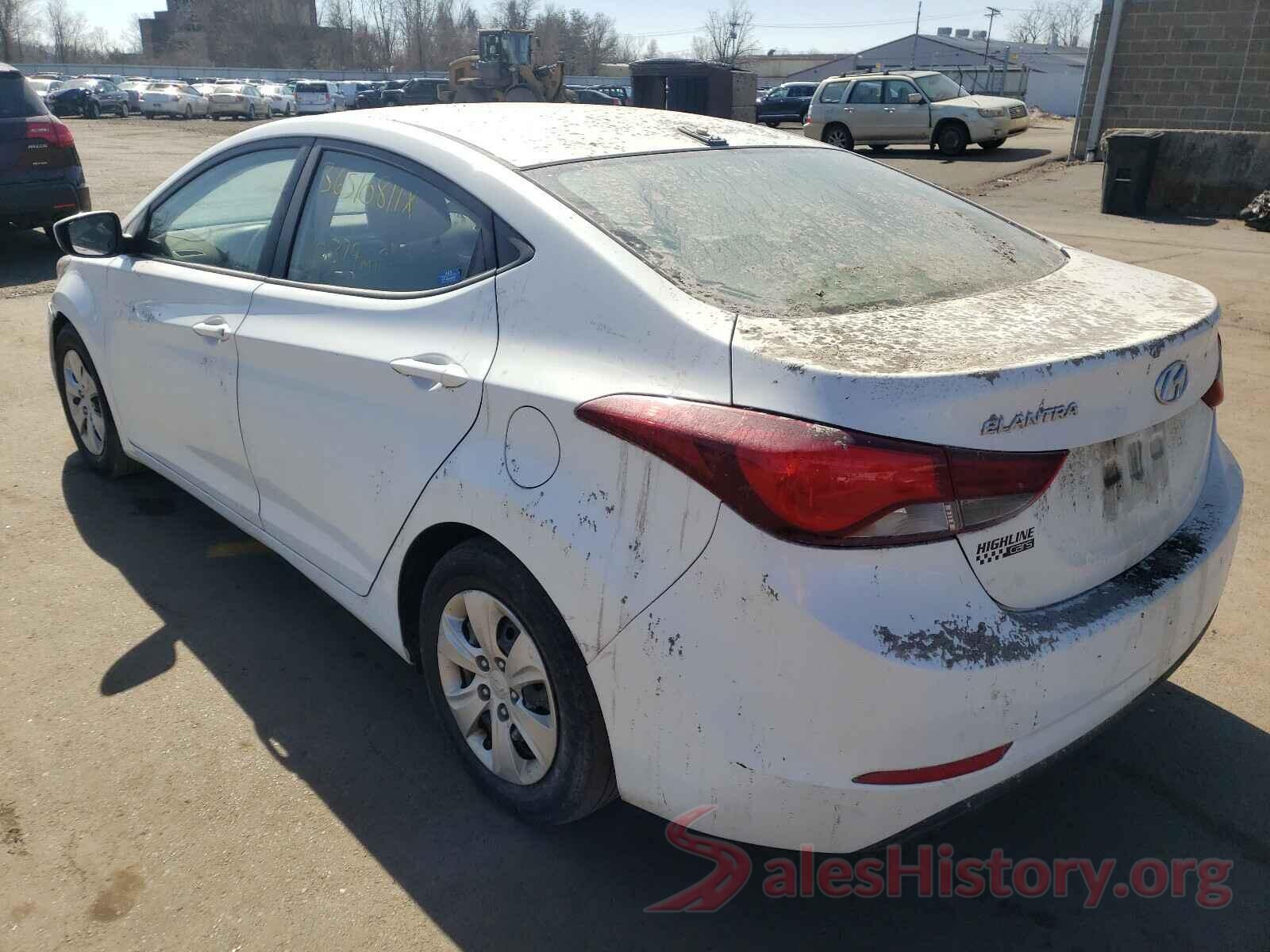 5NPDH4AE6GH729662 2016 HYUNDAI ELANTRA