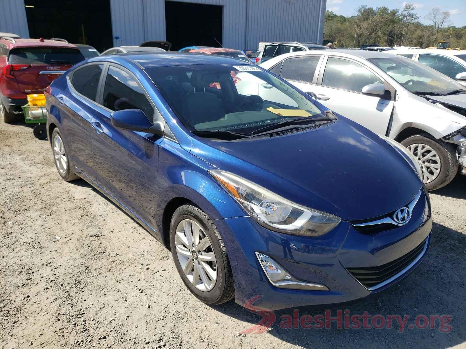 5NPDH4AEXGH672608 2016 HYUNDAI ELANTRA