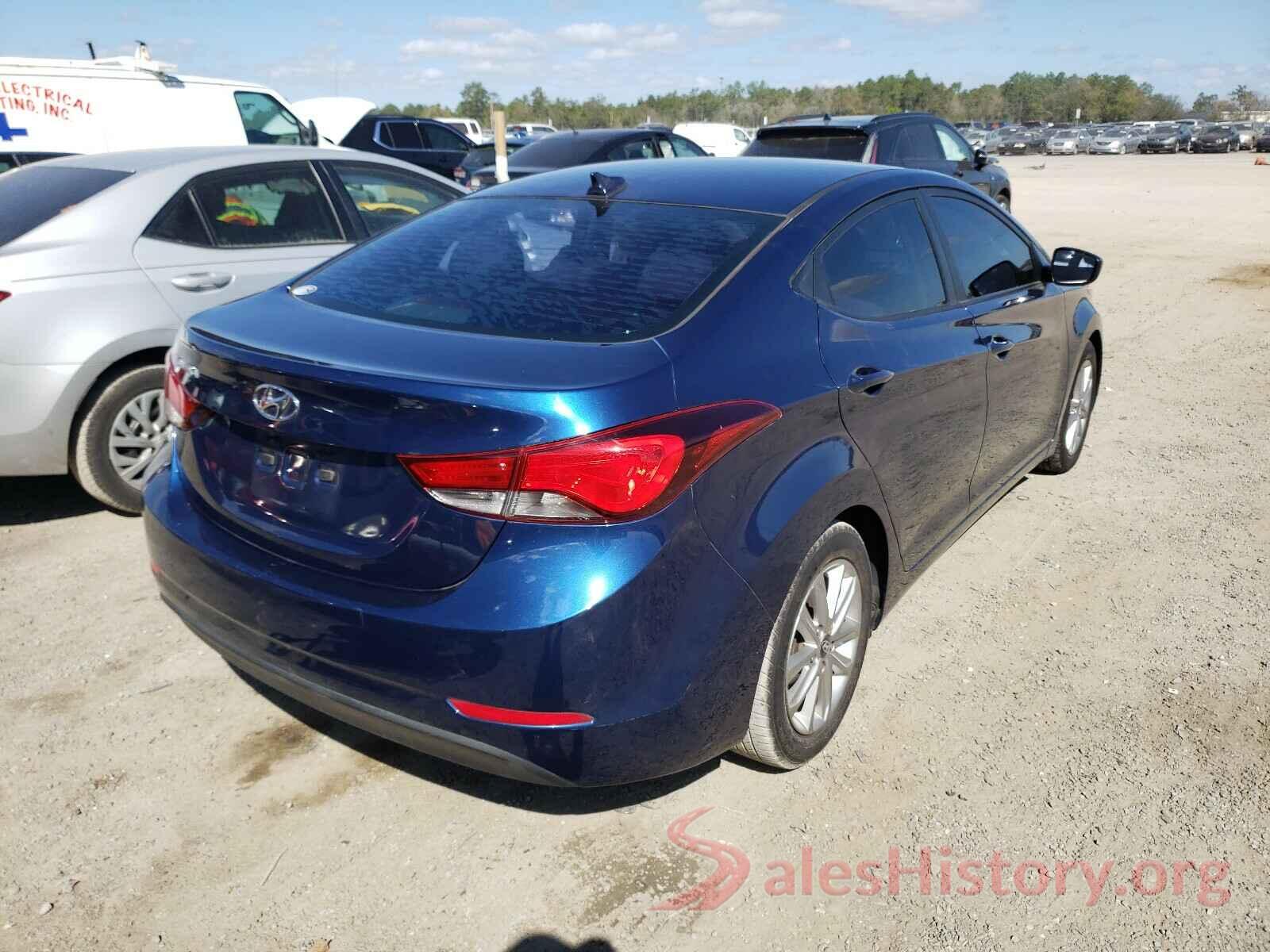 5NPDH4AEXGH672608 2016 HYUNDAI ELANTRA