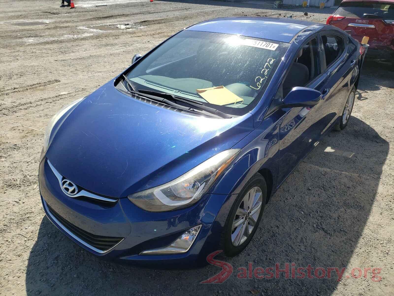 5NPDH4AEXGH672608 2016 HYUNDAI ELANTRA