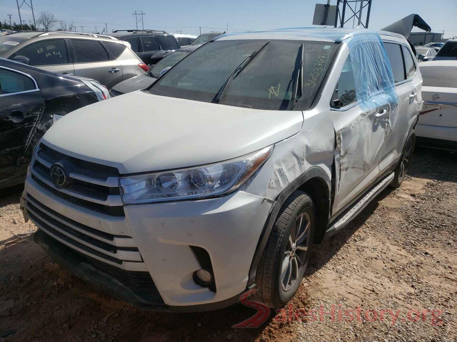 5TDKZRFH7KS552904 2019 TOYOTA HIGHLANDER