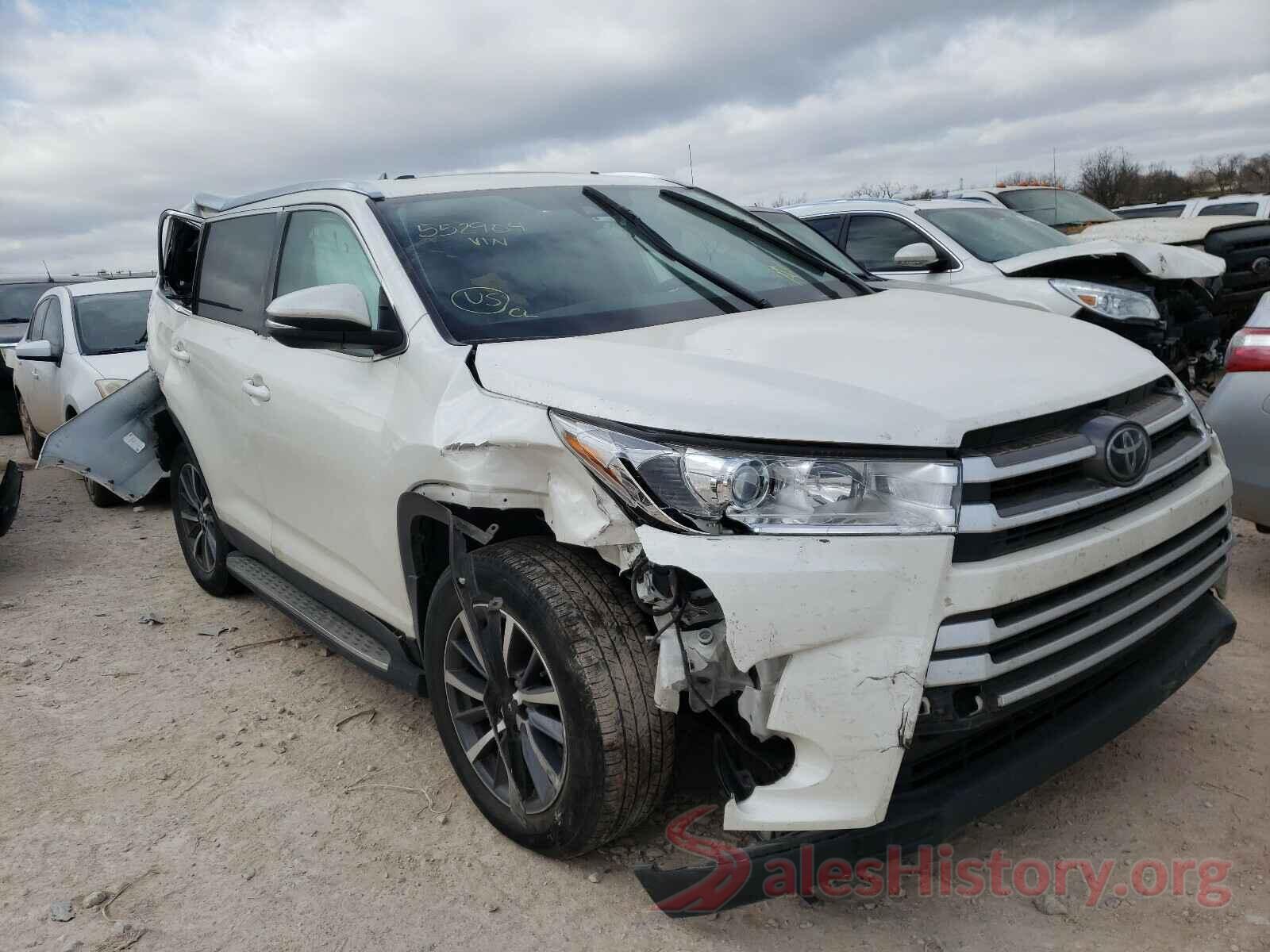 5TDKZRFH7KS552904 2019 TOYOTA HIGHLANDER