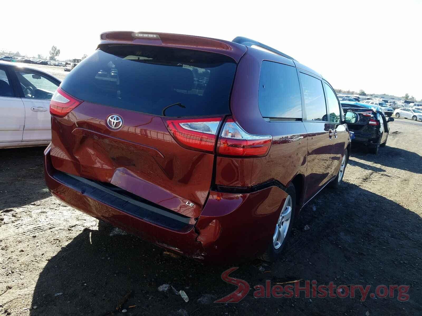 5TDKZ3DC2HS838866 2017 TOYOTA SIENNA