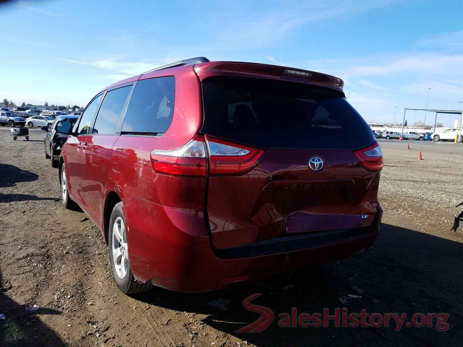 5TDKZ3DC2HS838866 2017 TOYOTA SIENNA