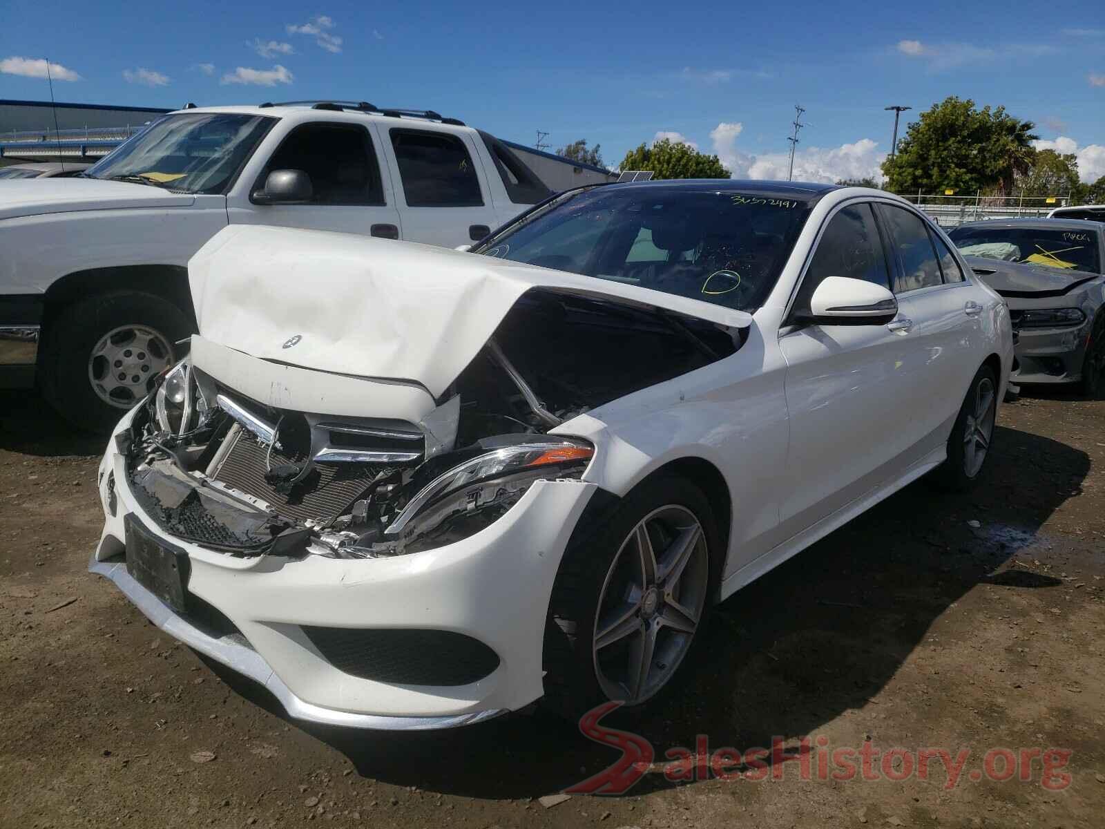 55SWF4KB8HU191581 2017 MERCEDES-BENZ C CLASS