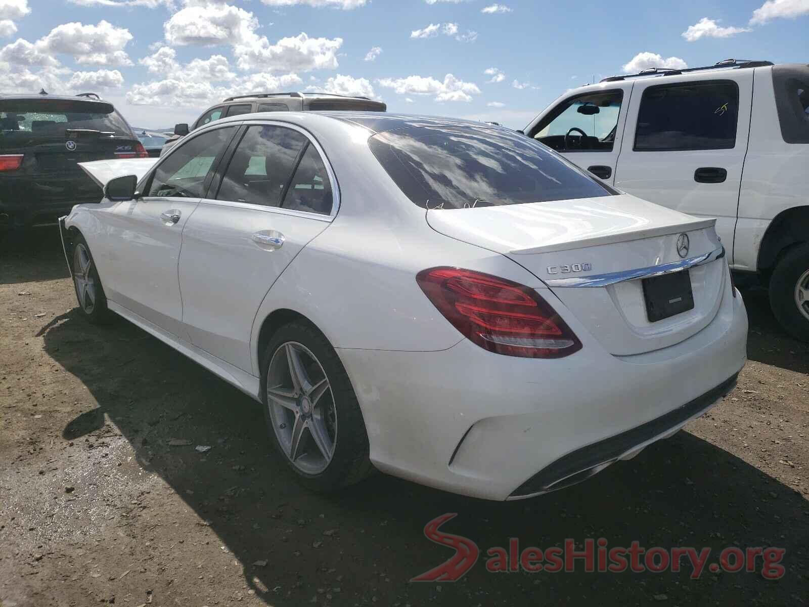 55SWF4KB8HU191581 2017 MERCEDES-BENZ C CLASS