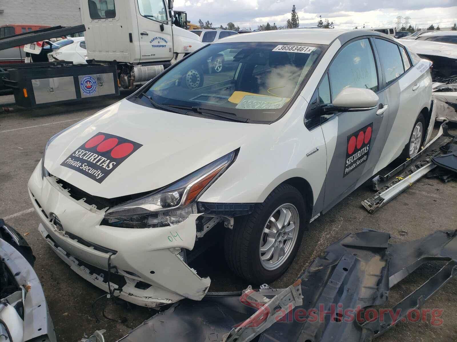 JTDKARFU5K3072480 2019 TOYOTA PRIUS