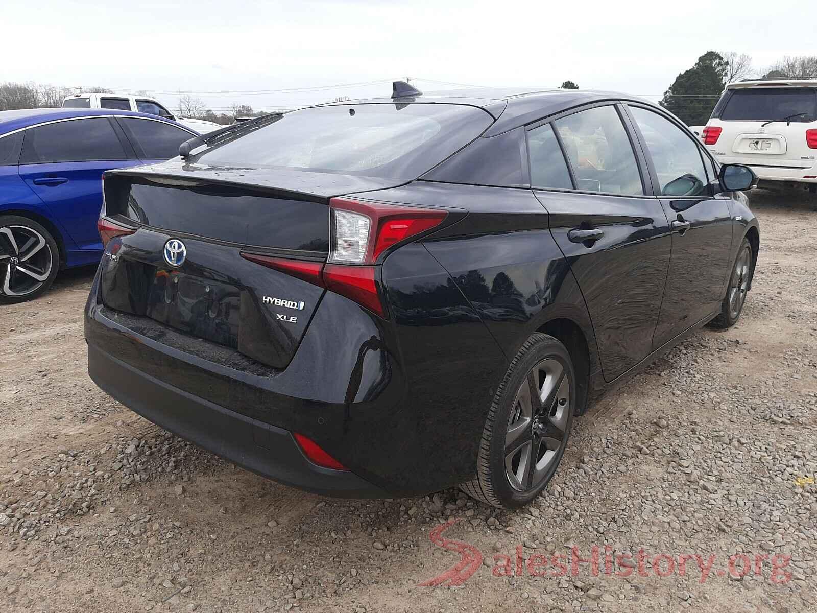 JTDKARFU5K3080854 2019 TOYOTA PRIUS