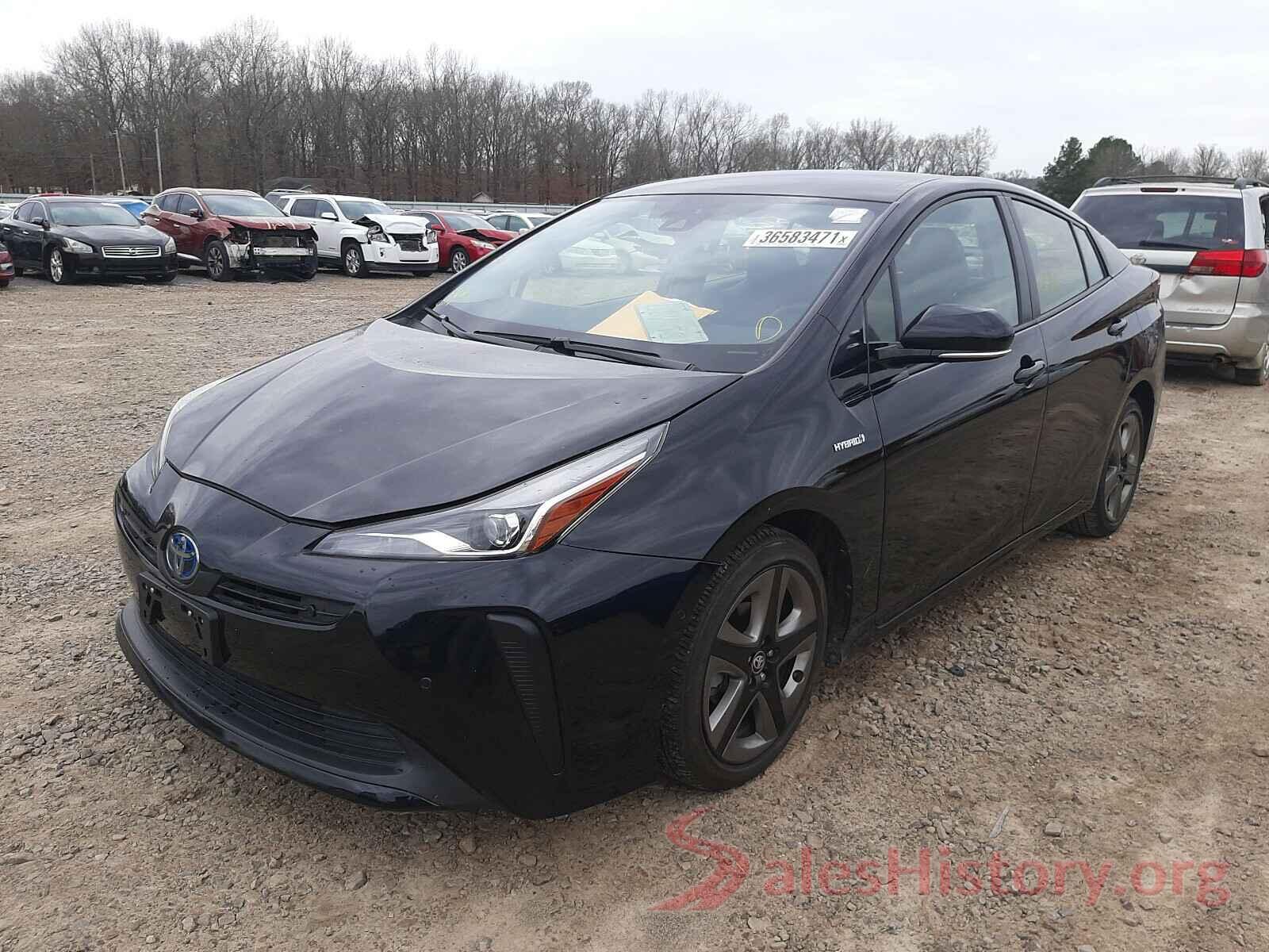 JTDKARFU5K3080854 2019 TOYOTA PRIUS