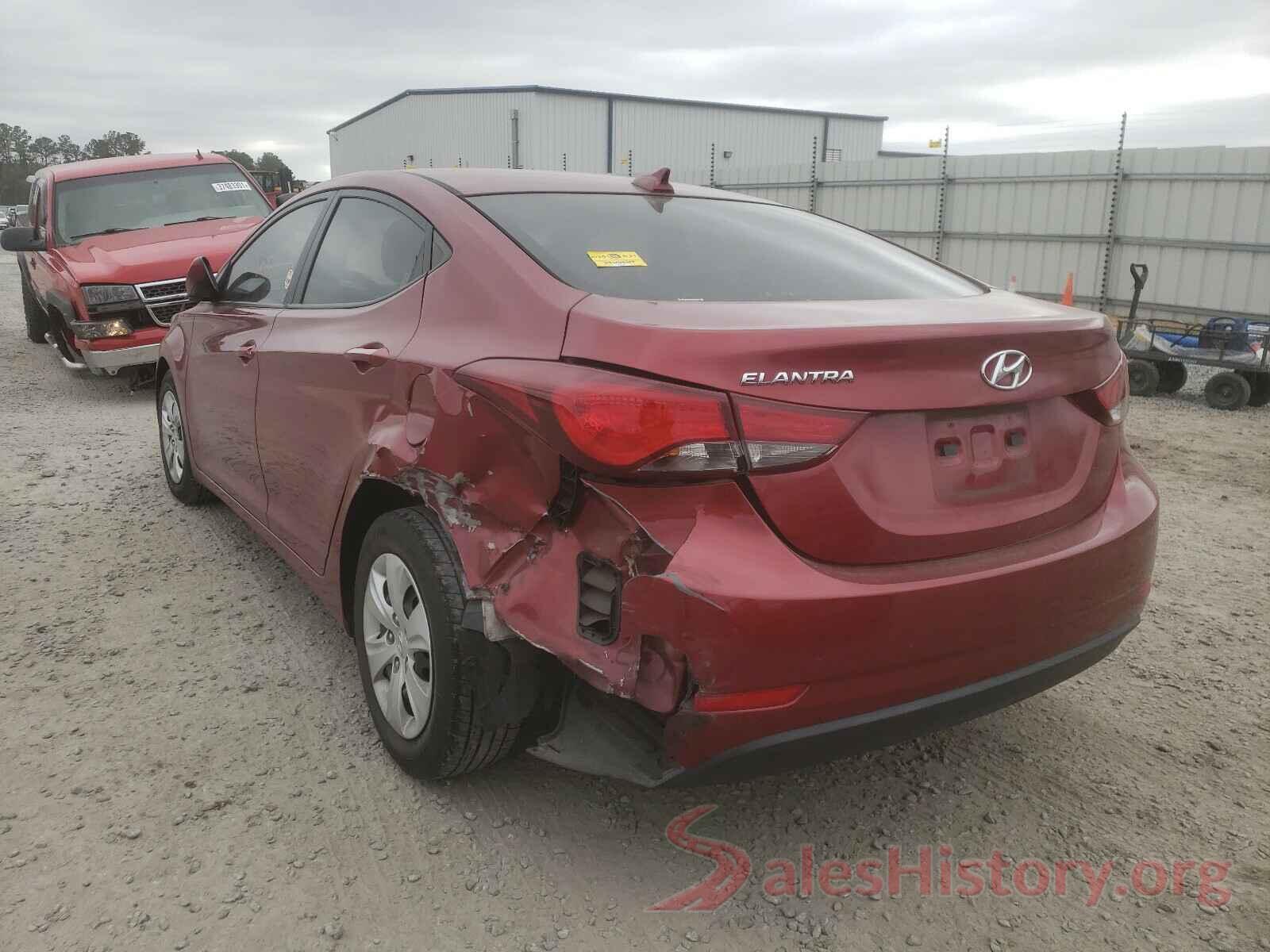 5NPDH4AE7GH769958 2016 HYUNDAI ELANTRA