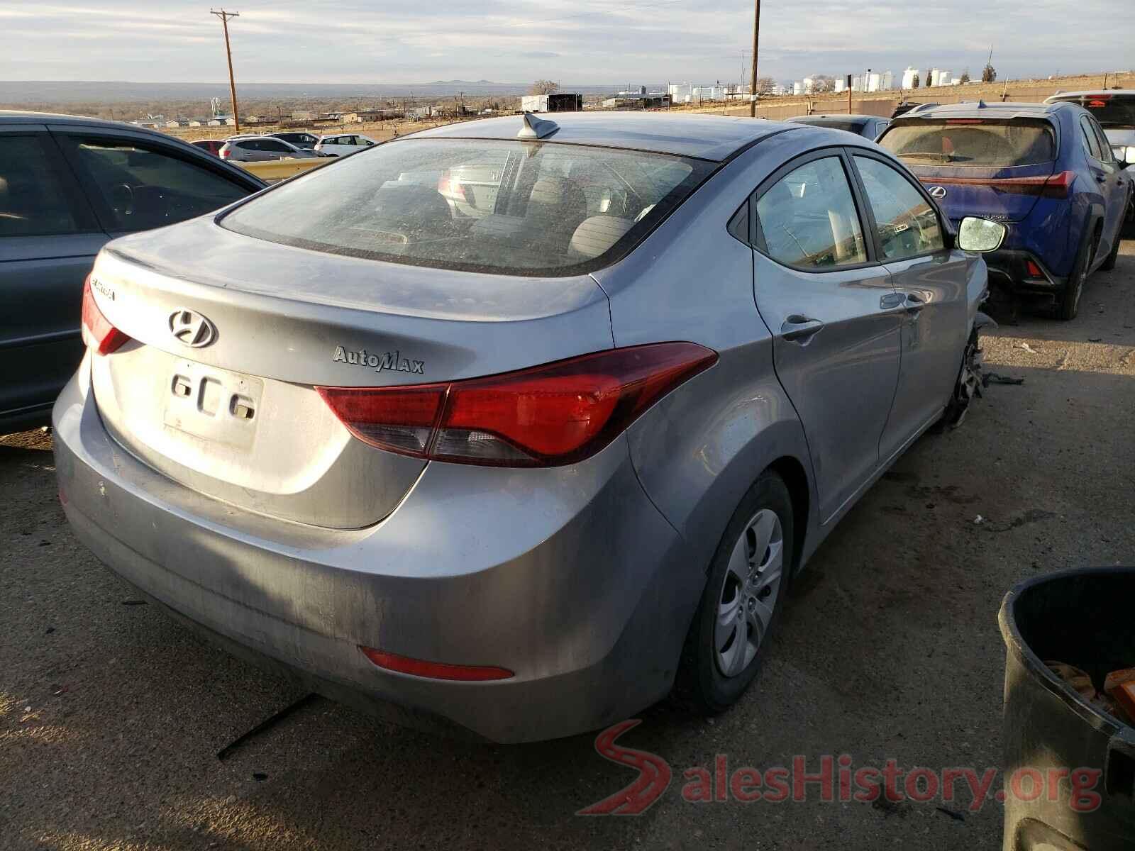 5NPDH4AE0GH678448 2016 HYUNDAI ELANTRA