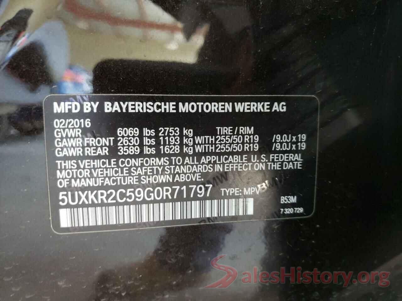 5UXKR2C59G0R71797 2016 BMW X5